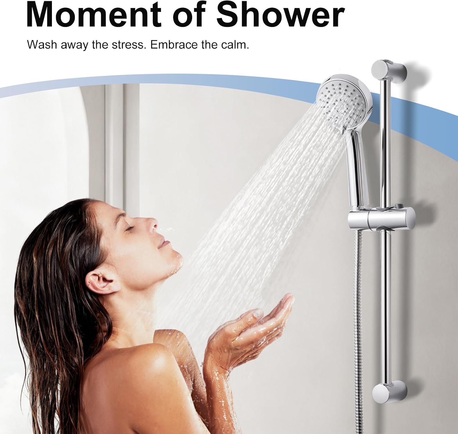 Thumbnail 2 de OFFO Shower Head and Hose 1.6m handheld