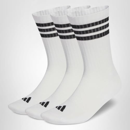 Detalle 2 de adidas Unisex 3-Streifen Socken, knöchellang, mit Polsterung – 3er-Pack