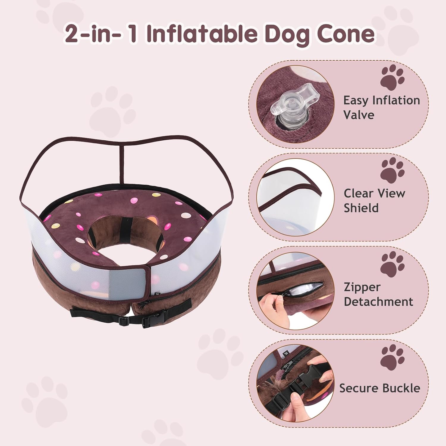 Detalle 2 de Avont Dog Recovery Collar, Size M