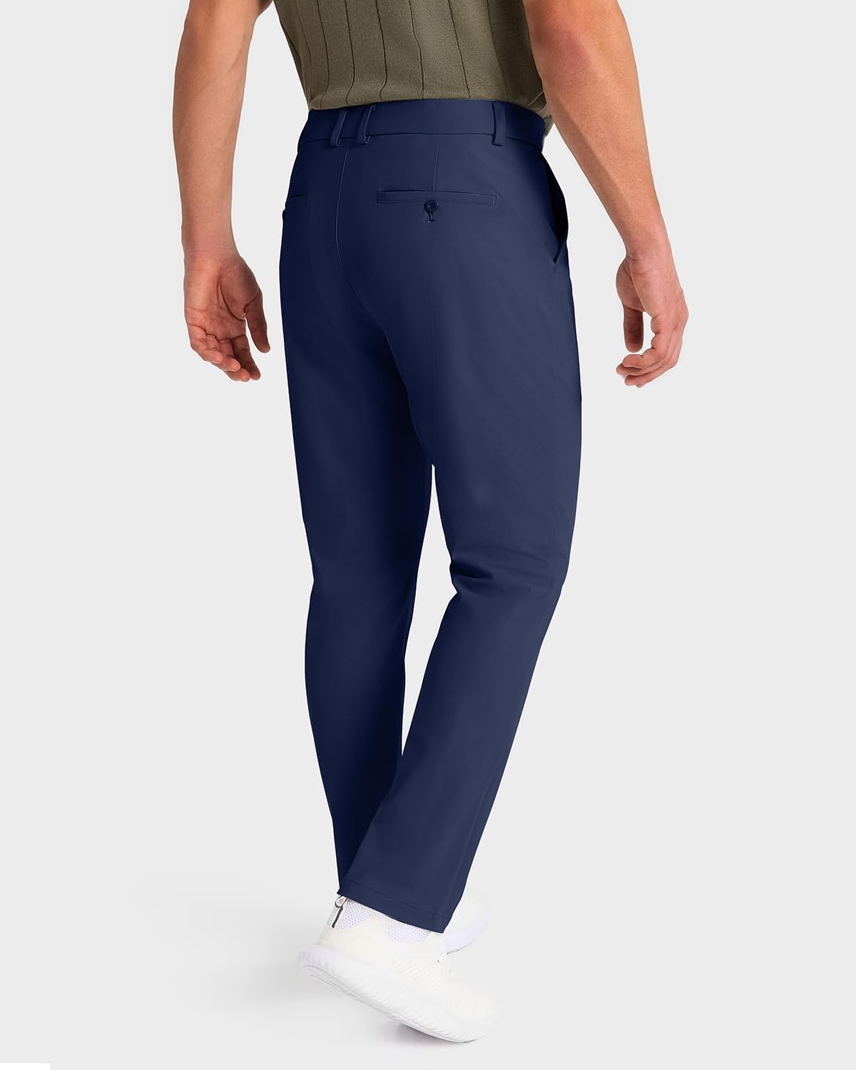 Detalle de SNOWTEN Men's Classic Fit Golf Pants Stretch Dress Pants with Pockets
