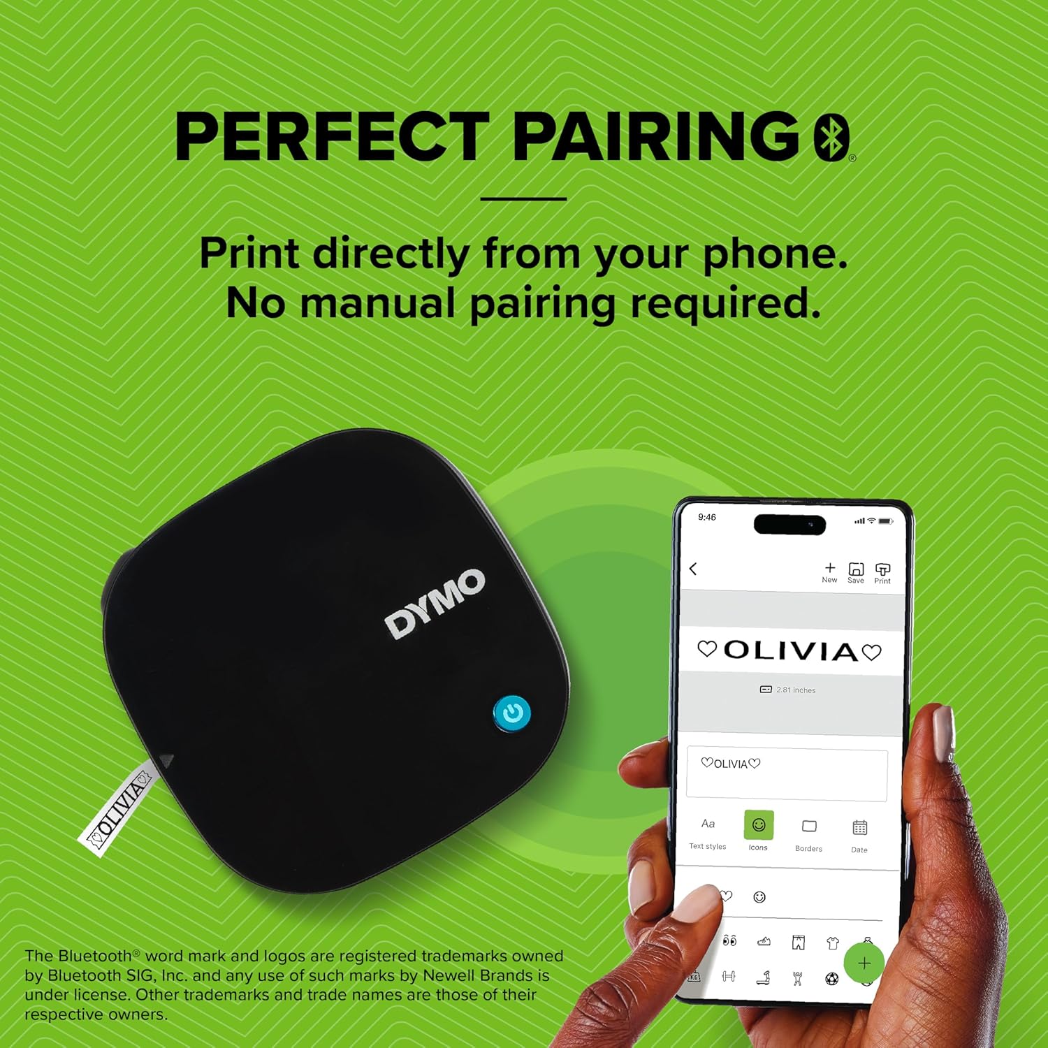 Thumbnail 2 de DYMO LetraTag 200B étiqueteuse Bluetooth 3 rubans 🖨️