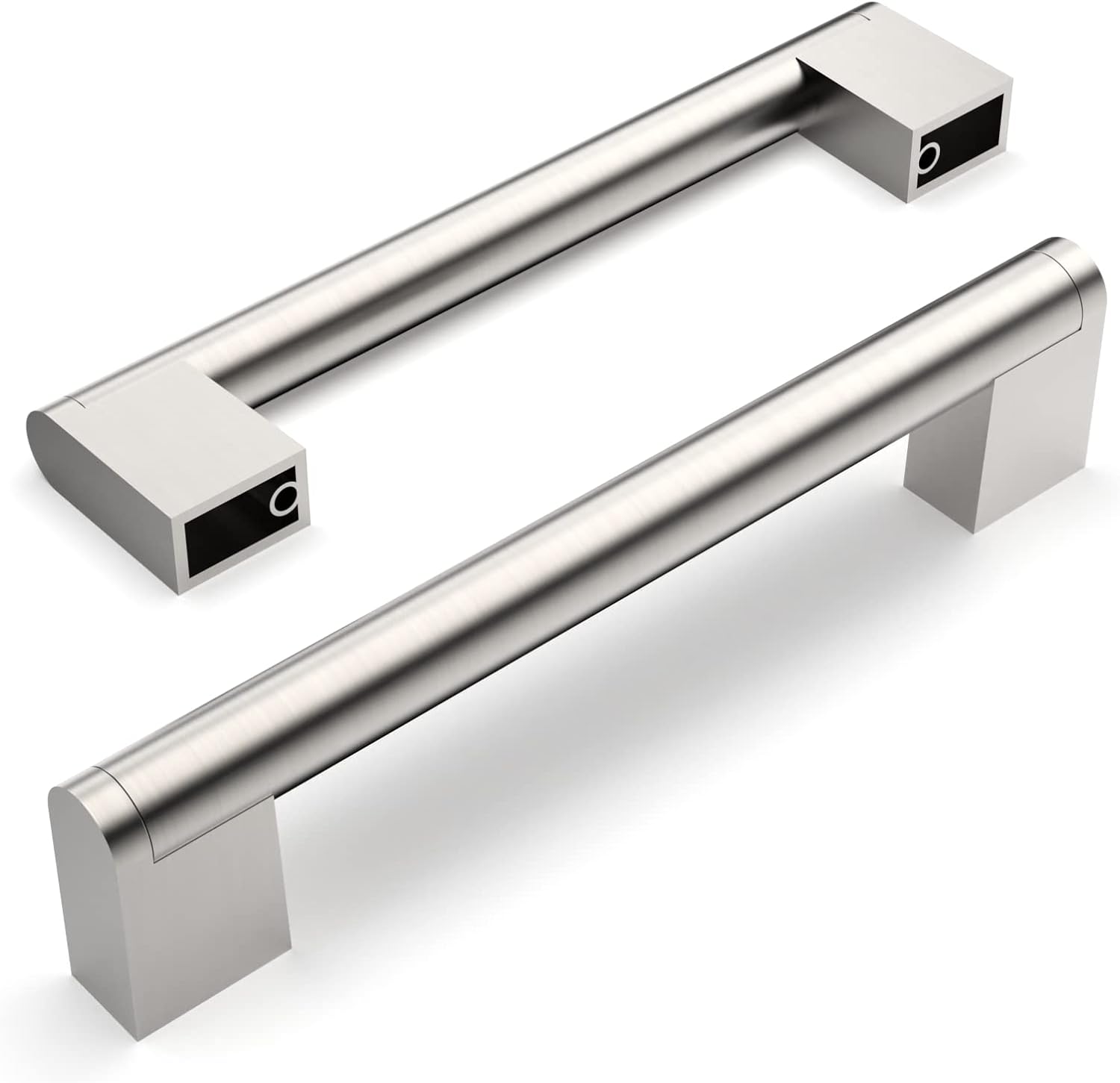 Thumbnail 6 de Amerdeco 10 pezzi Maniglie per Mobili da Cucina in Argento – Distanza fori 224 mm, Acciaio inossidabile