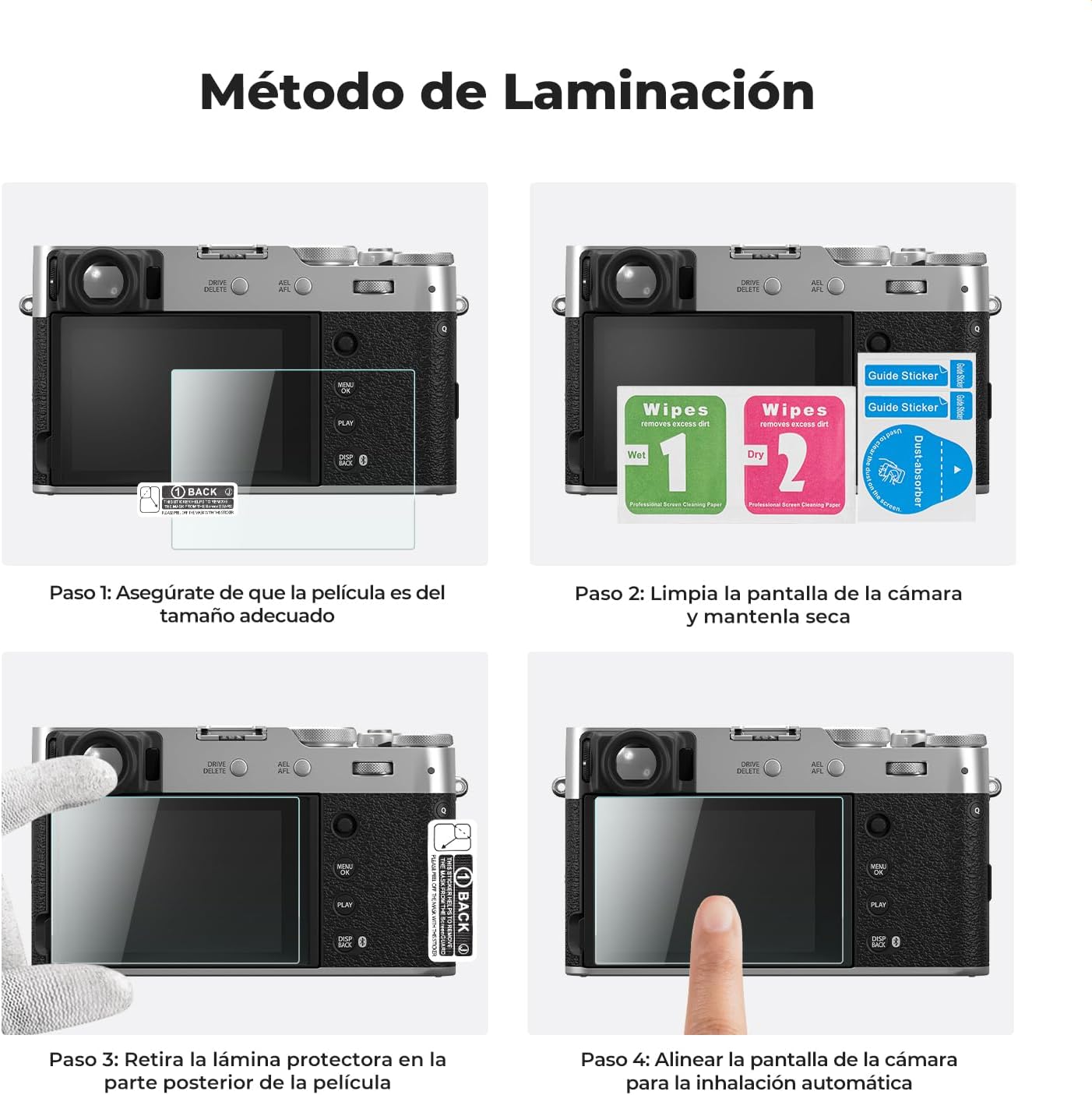 Thumbnail 4 de K&F CONCEPT Protector pantalla para Fujifilm X100V 3 unidades