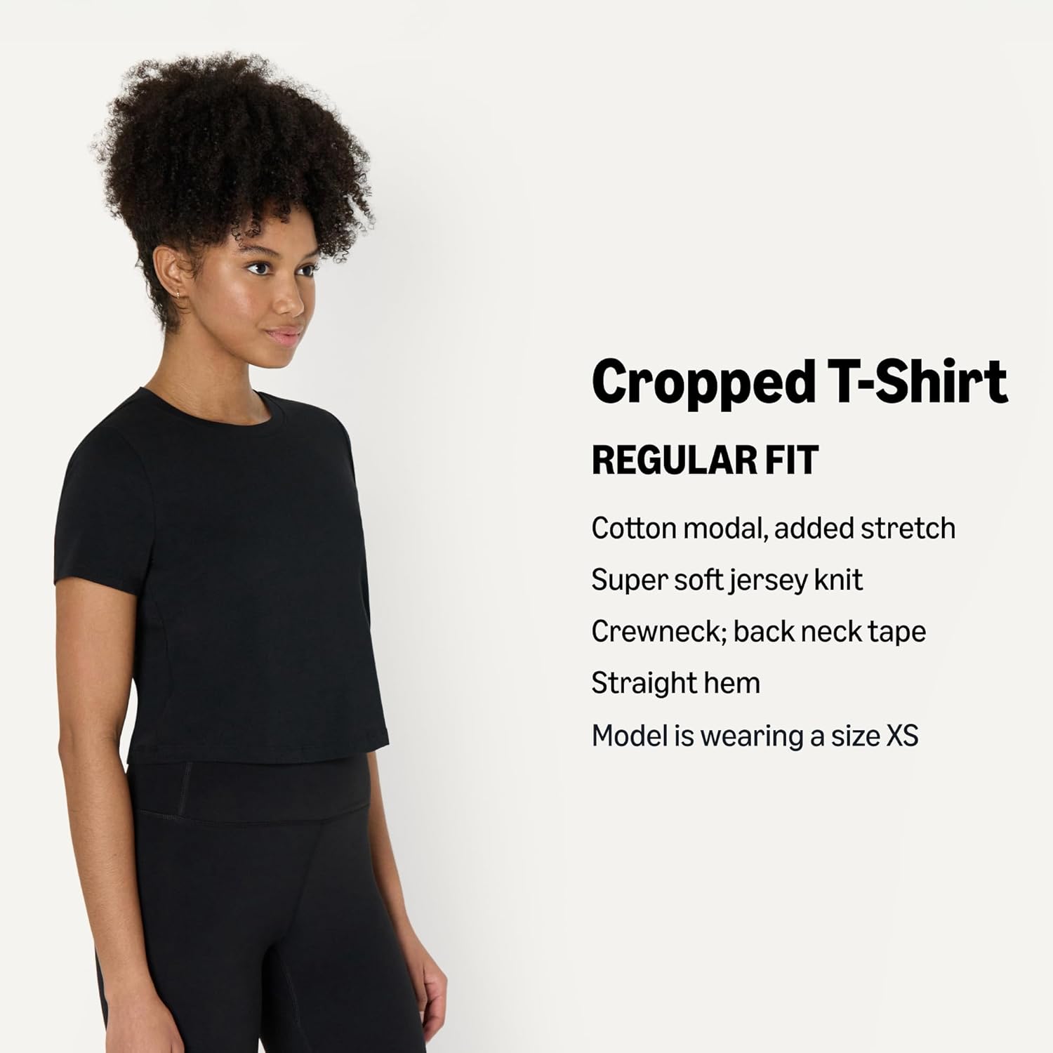Detalle 2 de Amazon Essentials Women's Active Soft Cotton Crewneck Short Sleeve Yoga Workout Shirt
