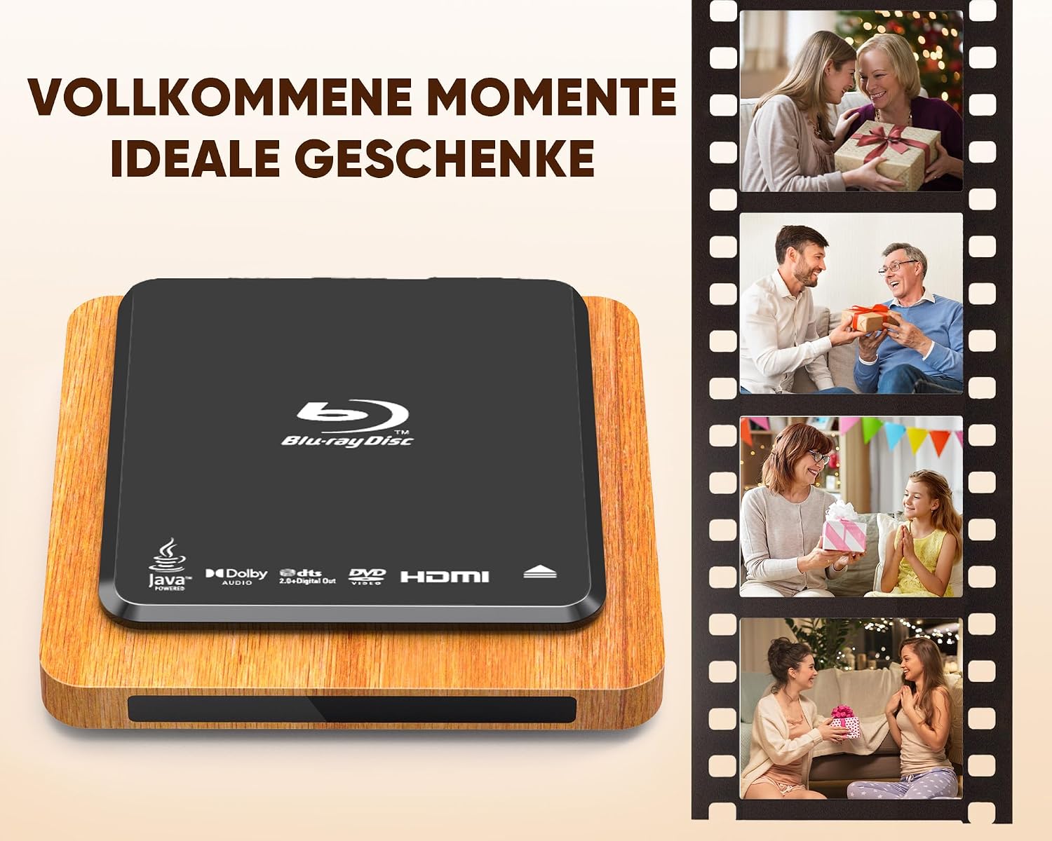 Detalle de Blu Ray Player 1080p Full HD mit Dolby Digital Surround Sound – Region B/2, All Region, HDMI/USB/AV
