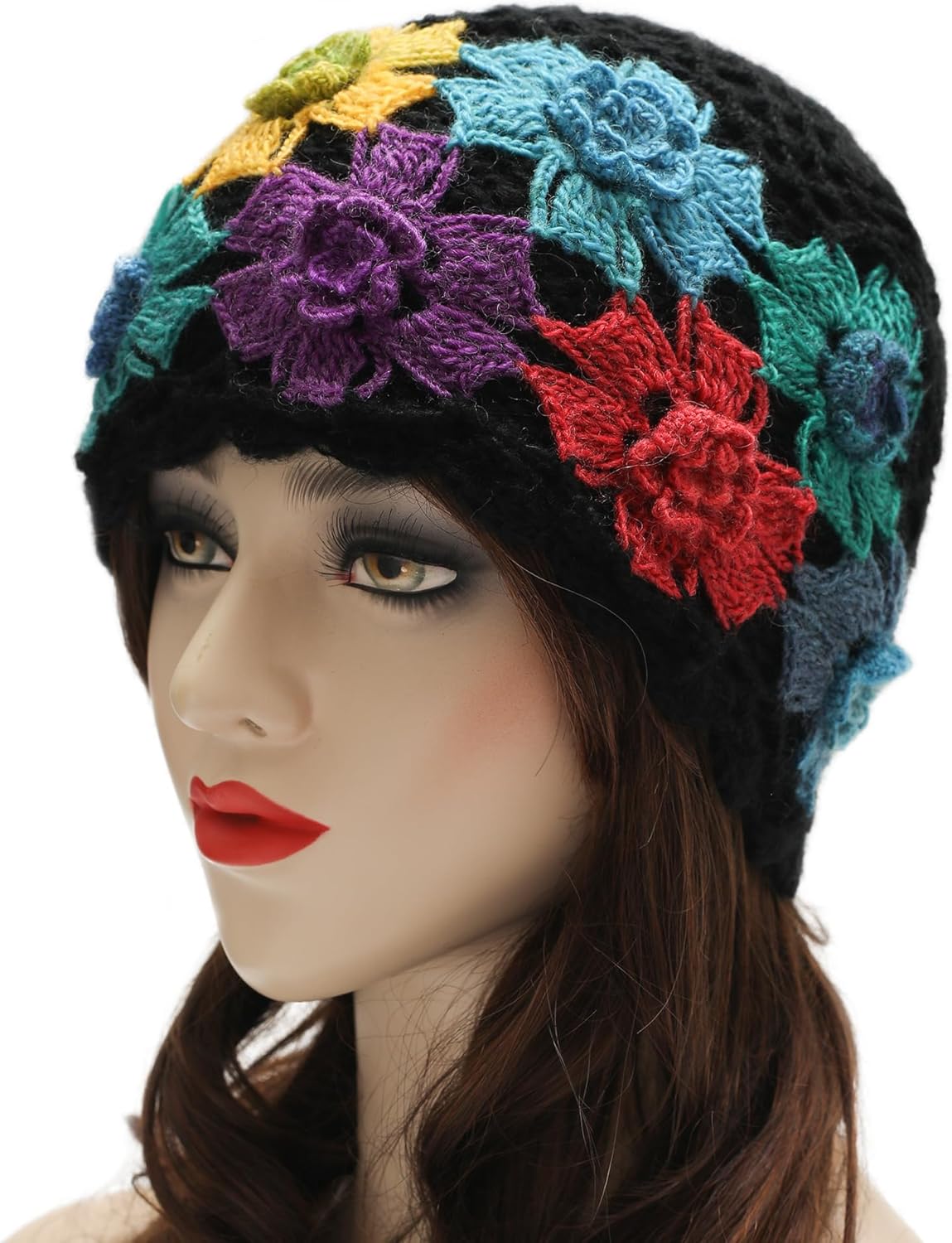 Thumbnail 2 de ZLYC Damen Winter Vintage Wolle Strickmütze Beanie Bowler Hut im Cloche-Stil