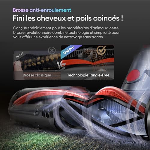 Thumbnail 4 de Ultenic U18 Pro – Aspirateur balai sans fil avec GreenEye, 80 min d’autonomie et HEPA H13