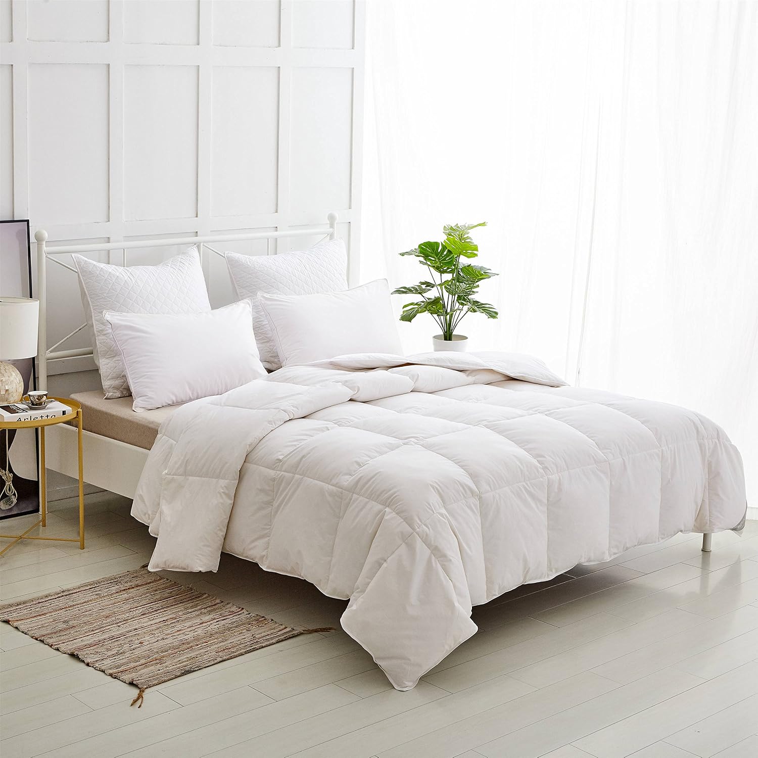 Thumbnail 5 de HOMEFOUCS King Size 13.5 Tog Goose Feather & Down Duvet