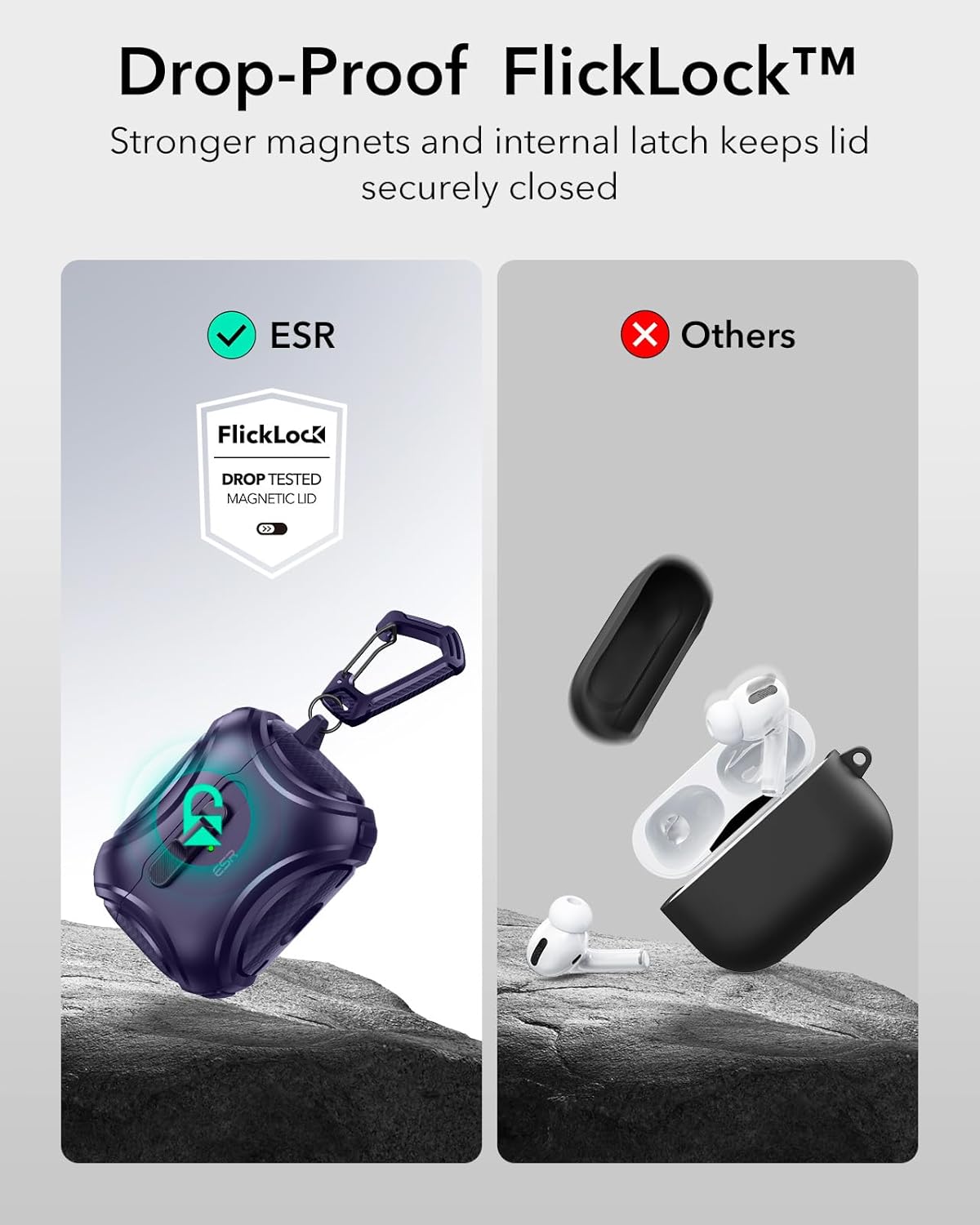 Thumbnail 3 de ESR AirPods Pro 2 Case MagSafe, Drop-Proof