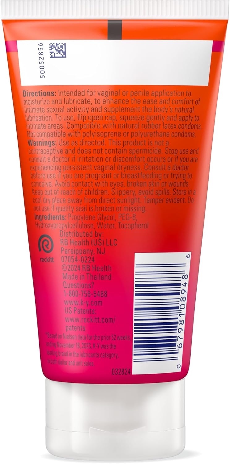 Thumbnail 6 de K-Y Warming Jelly Lube, Sensorial Personal Lubricant, Glycol Based Formula, 5 fl oz