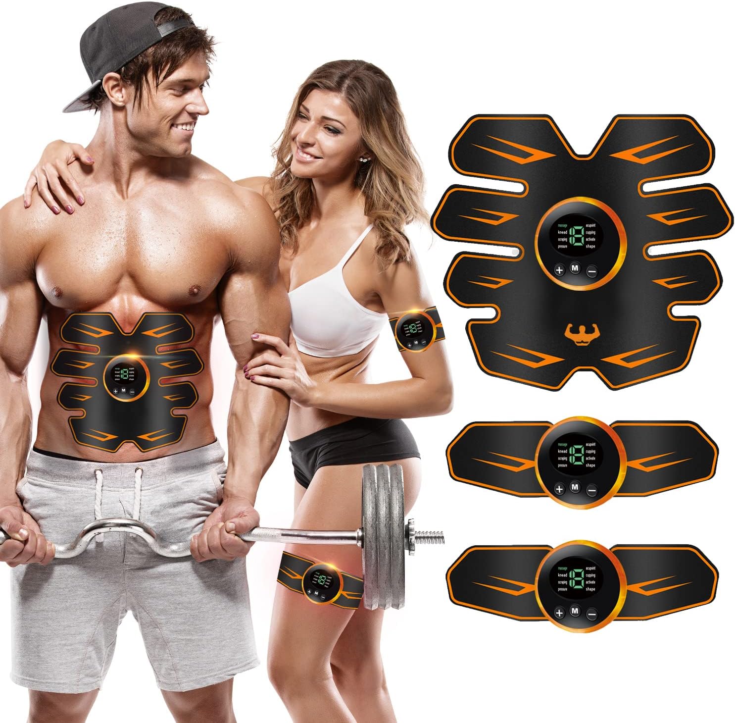 Detalle de Queath Abs Trainer EMS-spierstimulator voor buik, armen en benen, 8 modi