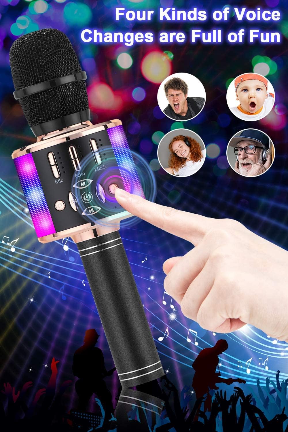 Thumbnail 5 de BONAOK Microfono Senza Fili Per Bambini 🎤