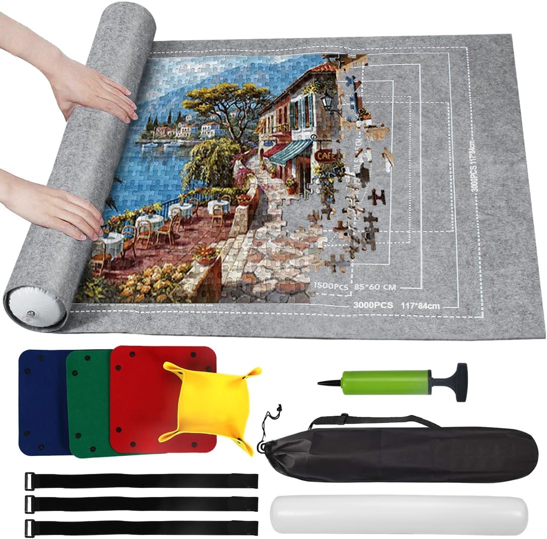 Tapis Puzzle 3000 Pièces Gris 🧩