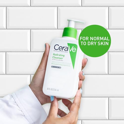 Detalle de CeraVe Hydrating Cleanser for Normal to Dry Skin with Hyaluronic Acid (236ml)