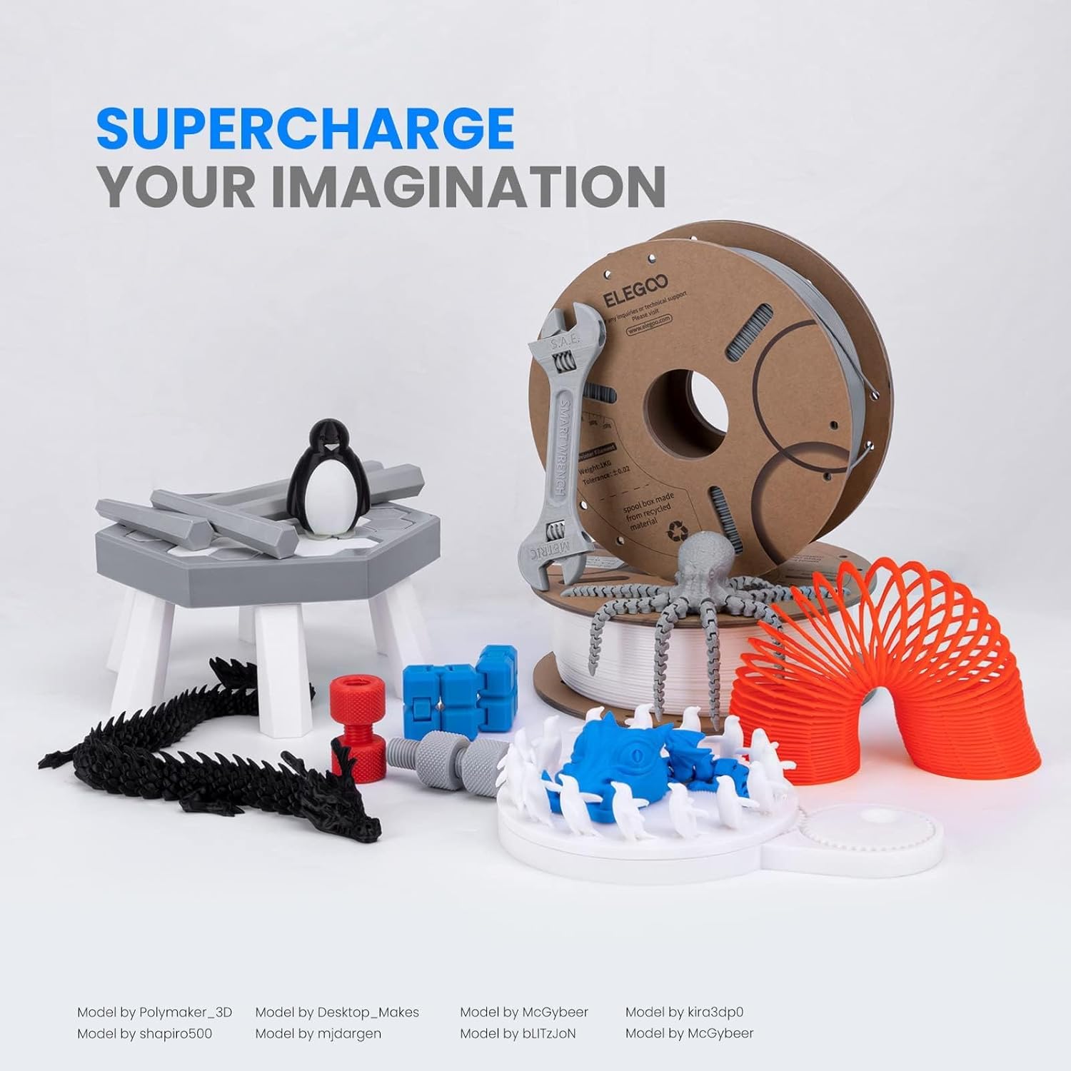 Thumbnail 5 de ELEGOO PLA Filament 2KG Black