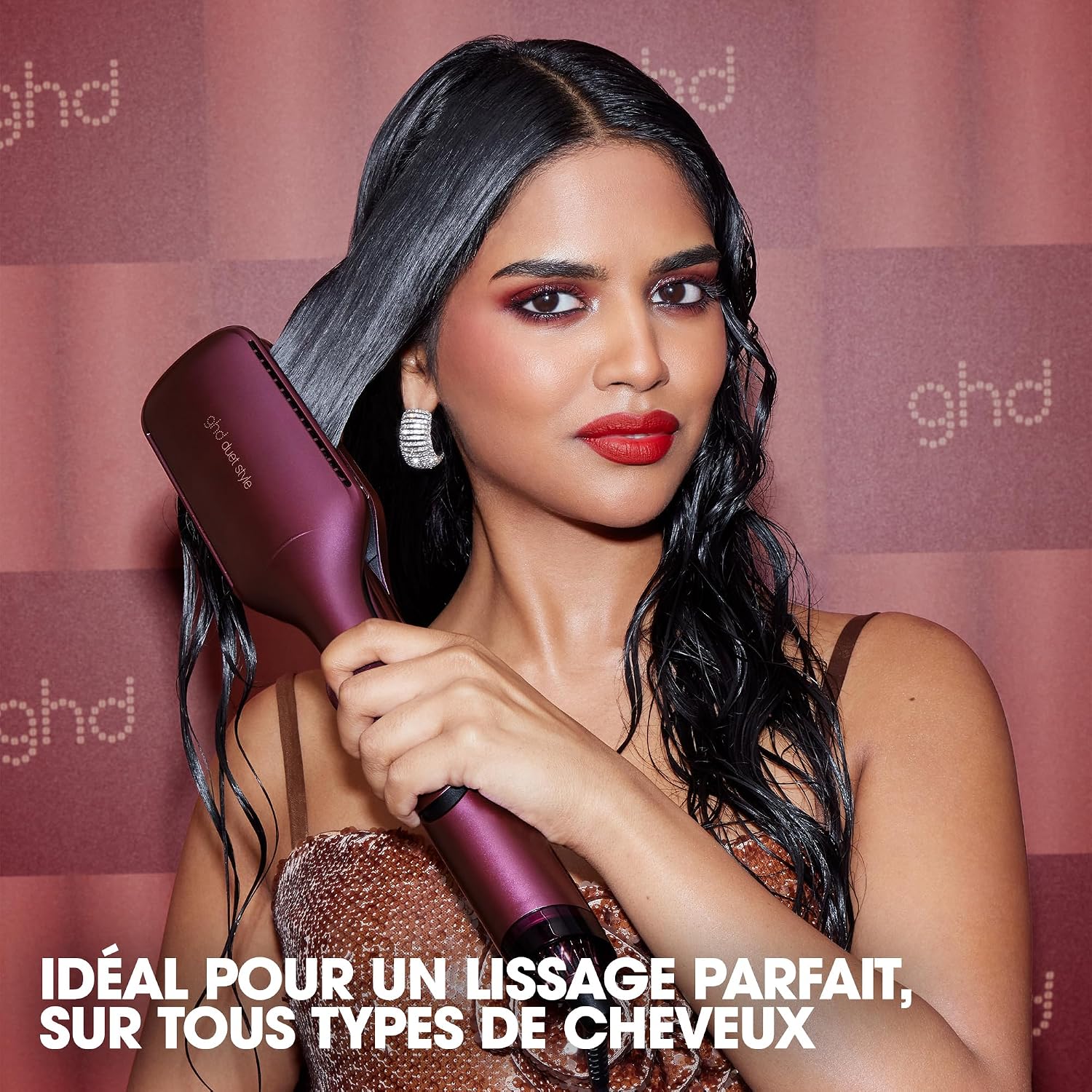 Thumbnail 6 de ghd Duet Style 2-en-1: Coffret Lisseur séchant (Bordeaux) — Cheveux secs et lisses en un seul geste