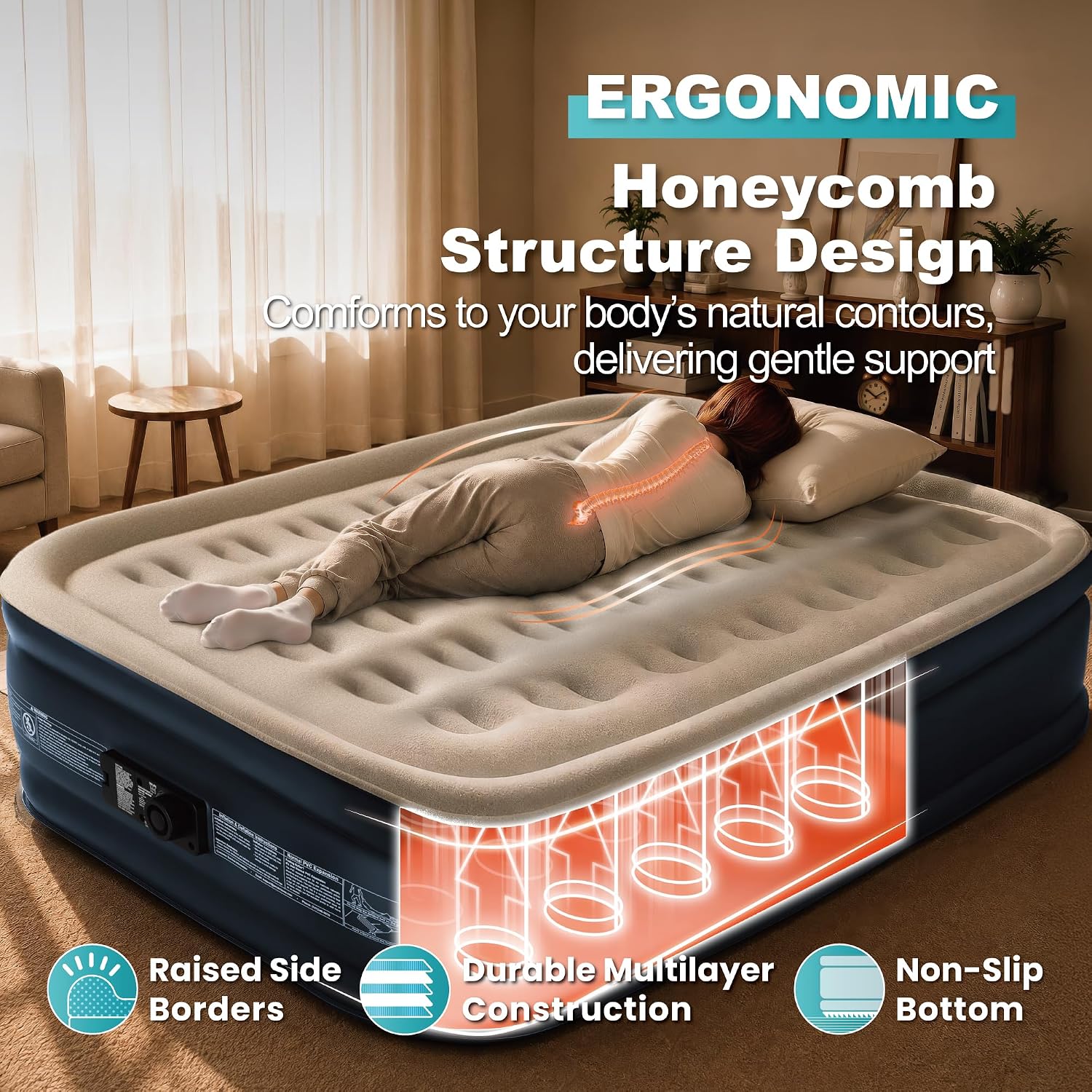 Detalle de Dr. air Queen Air Mattress