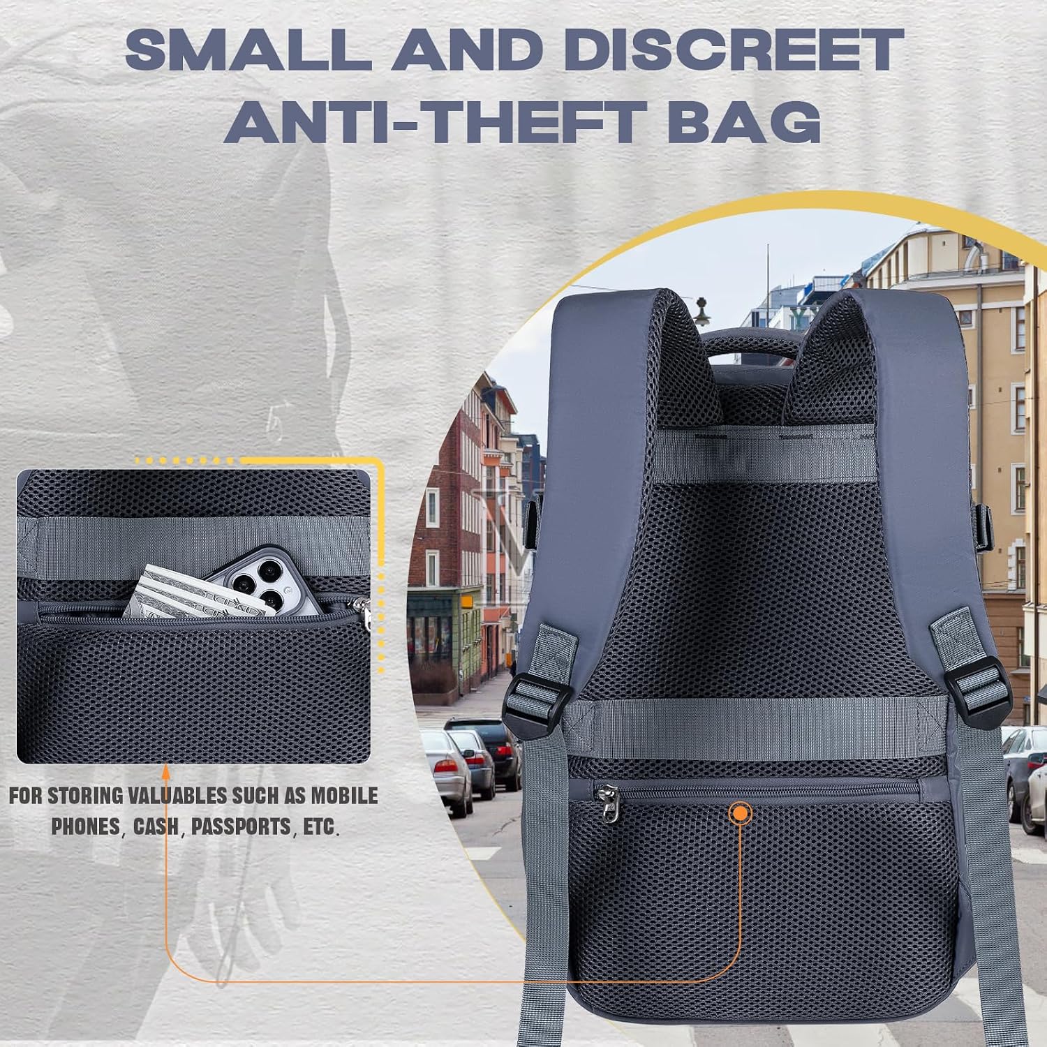 Thumbnail 2 de VMIKIV Zaino 40x30x20 per Ryanair – Zaino da viaggio 24L con scomparto laptop 14" e tasche multiservizio