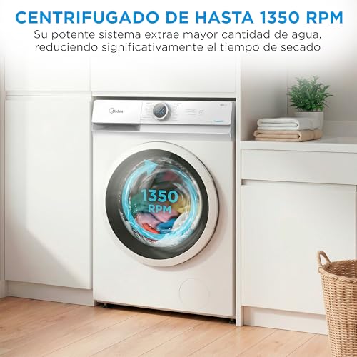 Thumbnail 6 de Lavadora Midea 8 kg con motor Inverter, 1350 rpm y Vapor HealthGuard