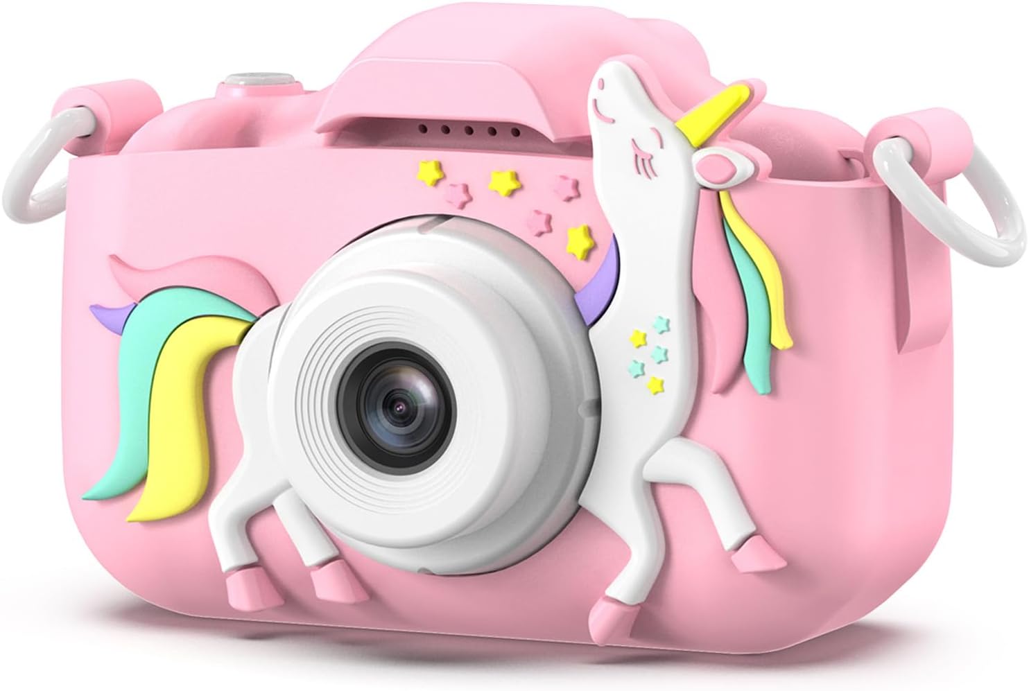 Detalle de goopow H11 Kids Digital Camera, 1080p Video, 8x Digital Zoom, Pink