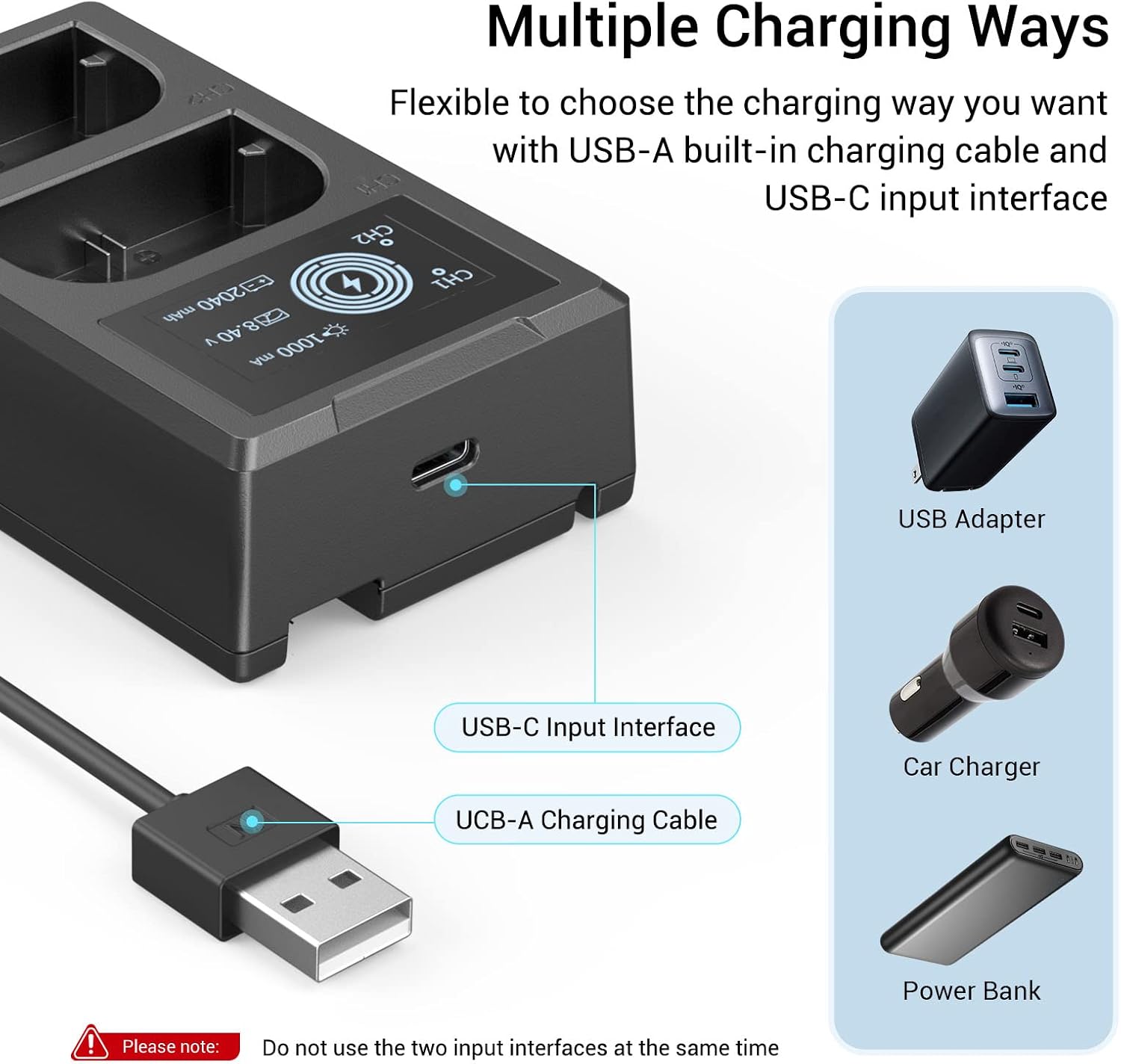 Thumbnail 5 de SMALLRIG LP-E6NH Batteries de Rechange – kit 2x 2040 mAh avec chargeur et LCD (Canon/R6 II, R5, 60D…)