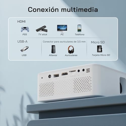 Thumbnail 4 de WOLFANG Mini Proyector 1080P con Trípode y Conexiones