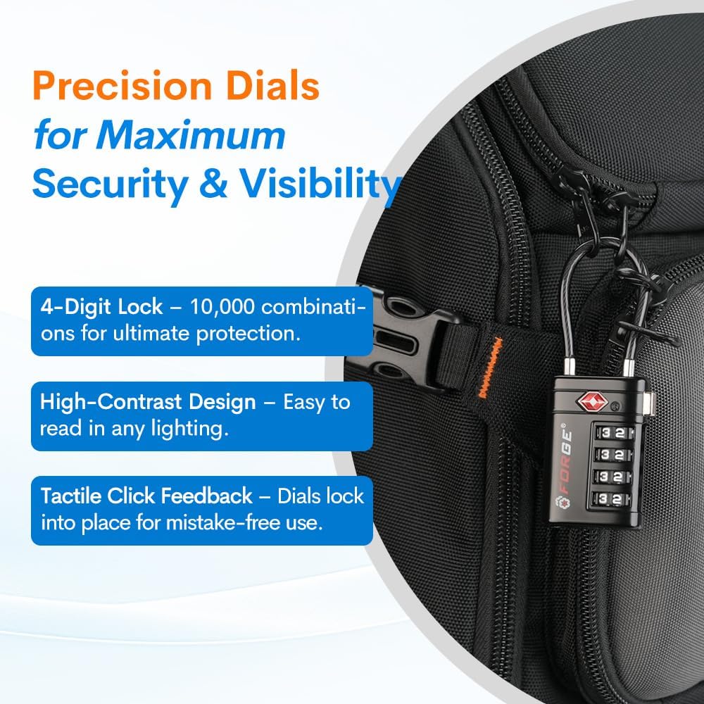 Detalle 2 de Forge TSA locks 4-digit combination