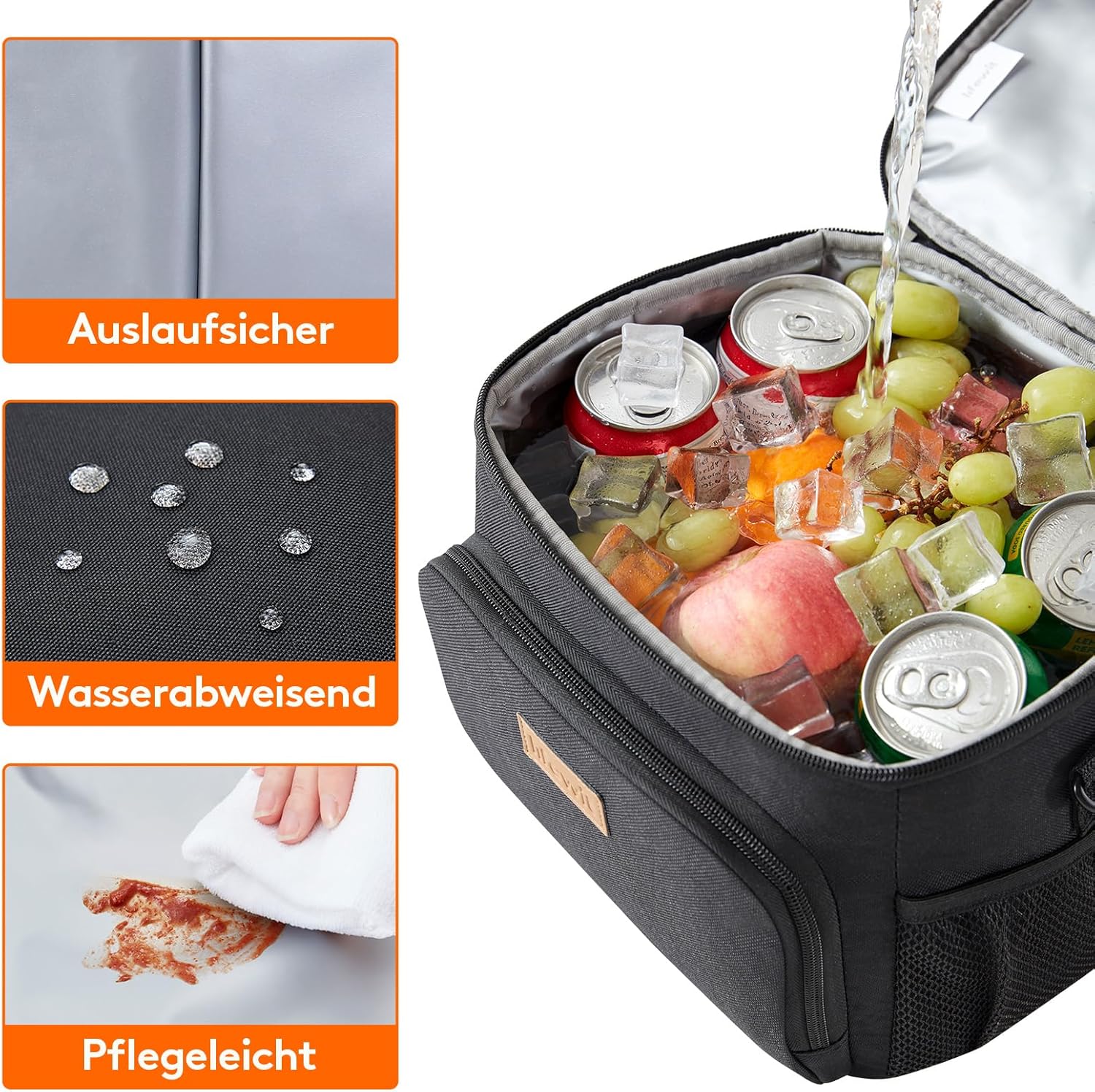 Detalle 2 de Lifewit Isolierte Kühltasche 9L für 12 Dosen