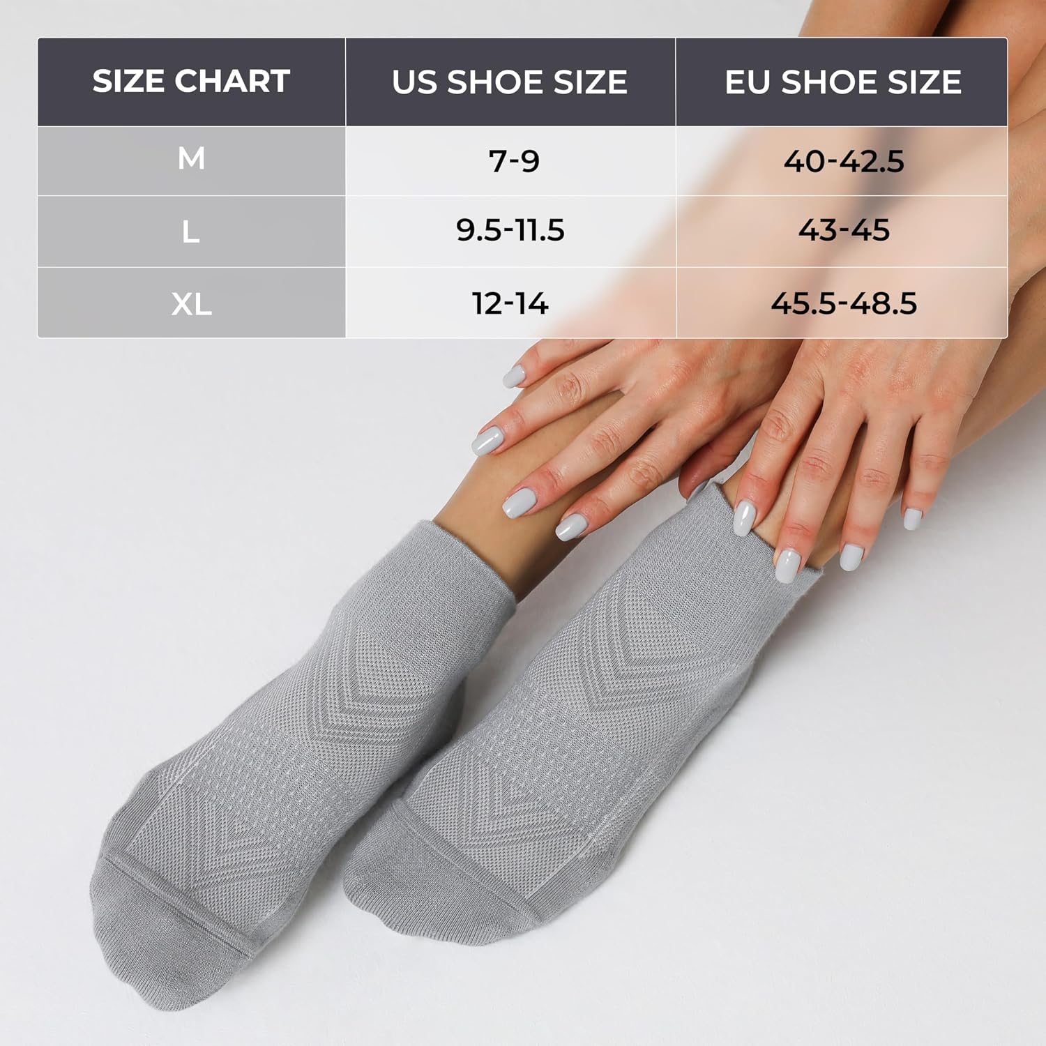 Detalle de CS CELERSPORT 6-Pack Cushioned Ankle Socks for Running and Sport