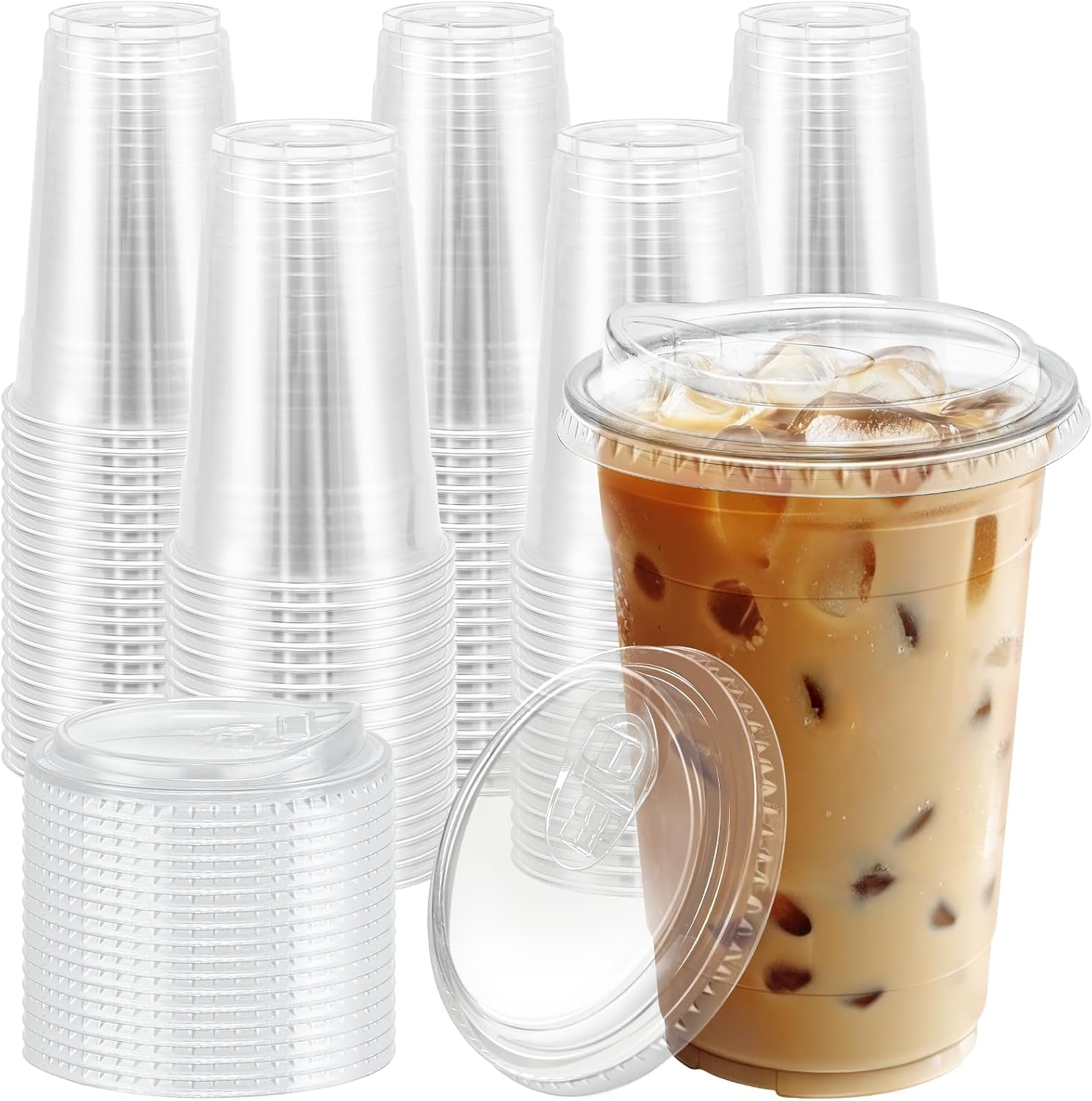 Detalle de BYSNOW Clear Plastic Cups, 20 oz