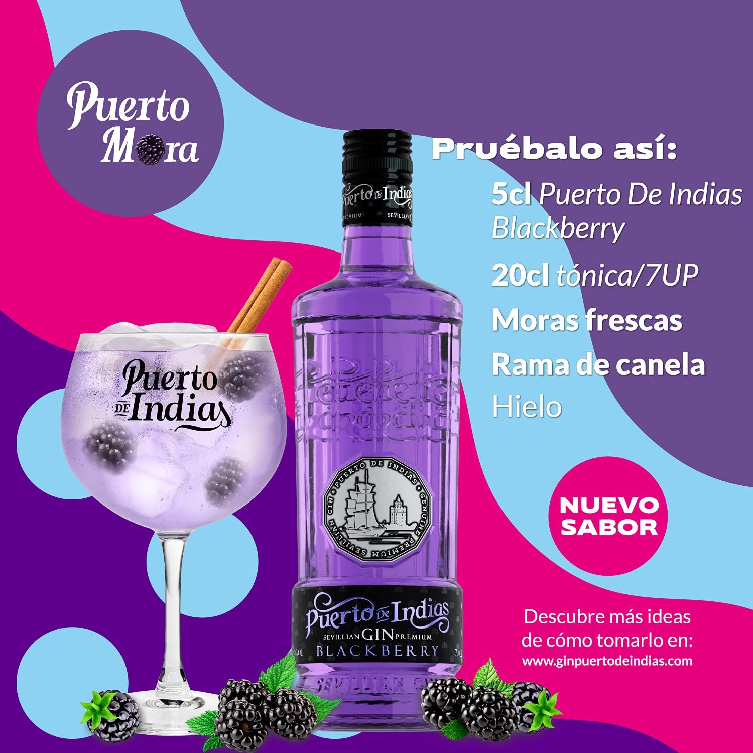 Thumbnail 7 de Puerto de Indias Ginebra Exótica Premium 🍸 70 cl, 37.5º