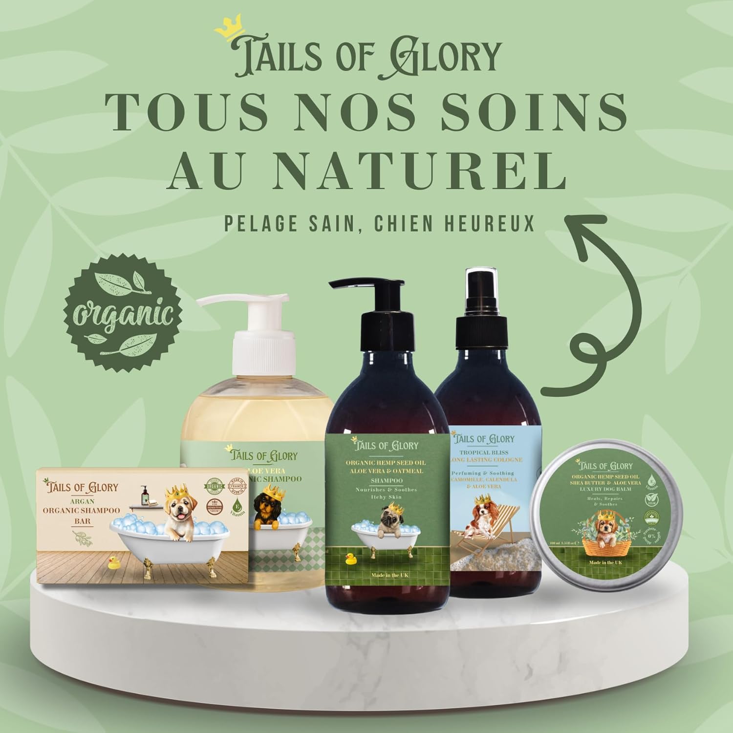 Thumbnail 6 de Shampoing Chien Bio Aloe Vera & Avoine – Anti-odeur, Peau sensible, Vegan, 300 ml