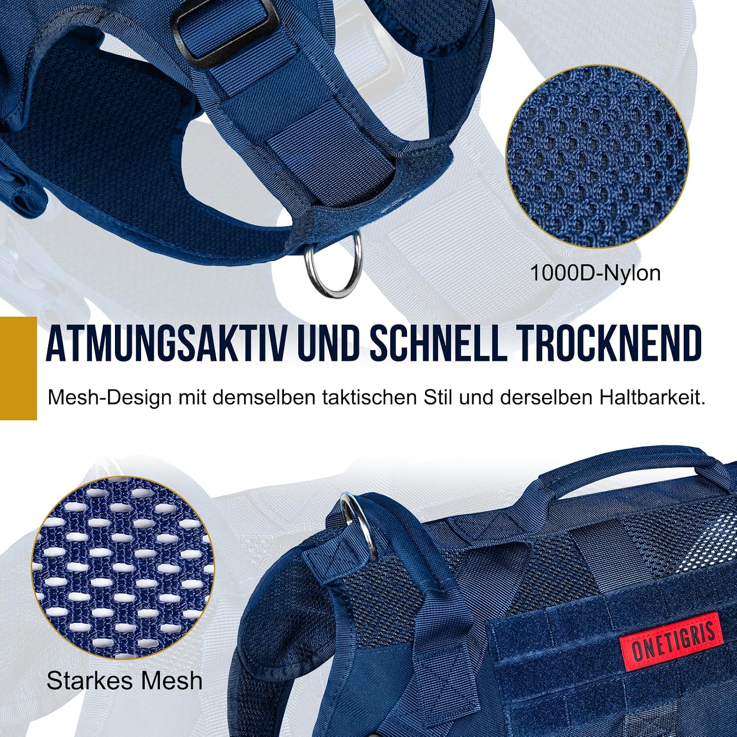 Detalle de Hundegeschirr OneTigris AIRE Mesh L