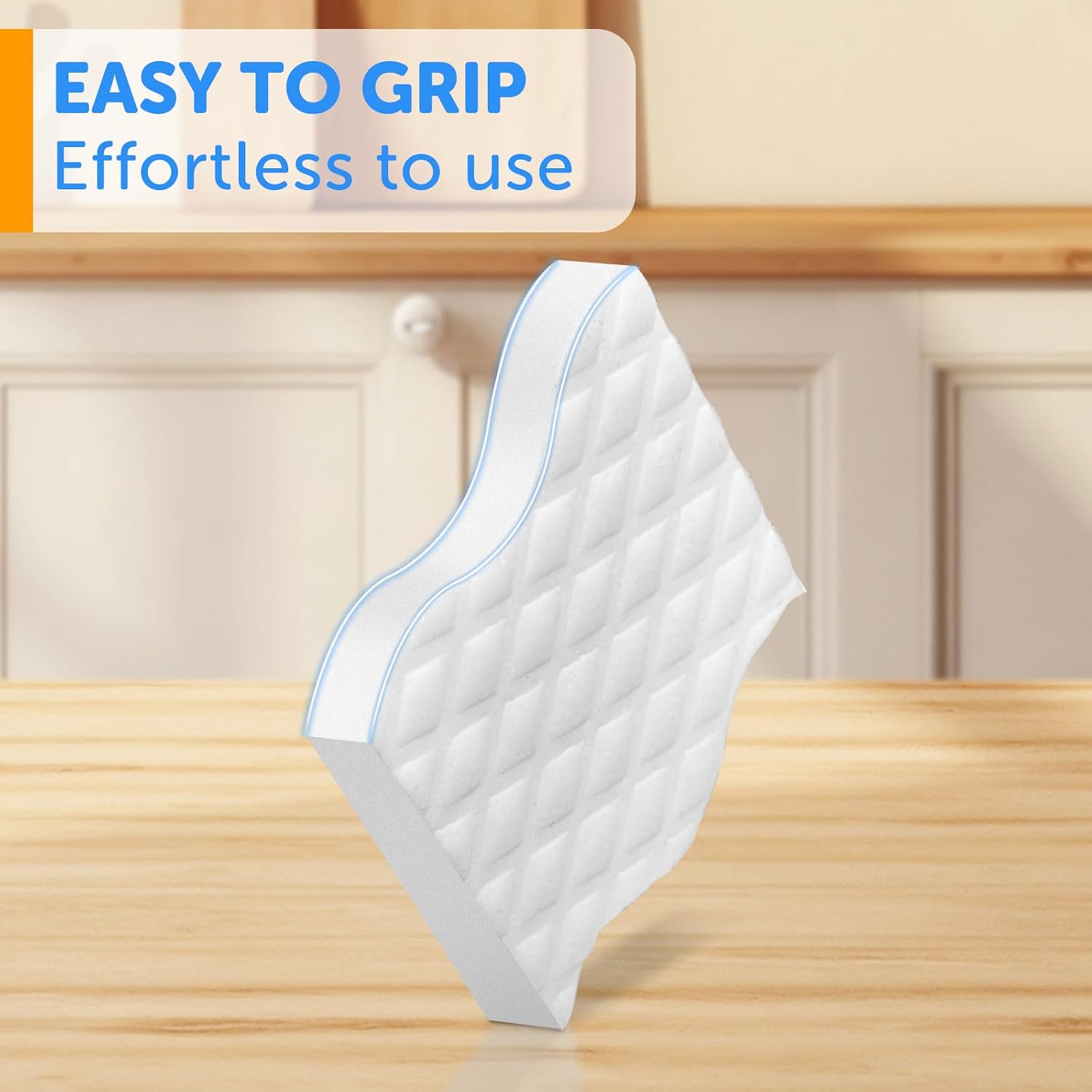 Detalle 2 de Surfela SF-DE6 Melamine Cleaning Sponges, 6 Pack, White, 2.5X Density