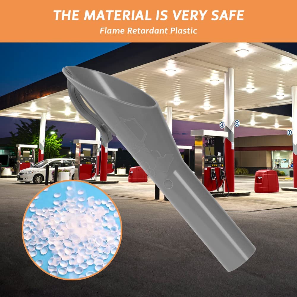 Detalle de URAQT Emergency Diesel Fuel Filler - Capless Plastic Funnel for Ford (Grey) 1782177 / 1833948