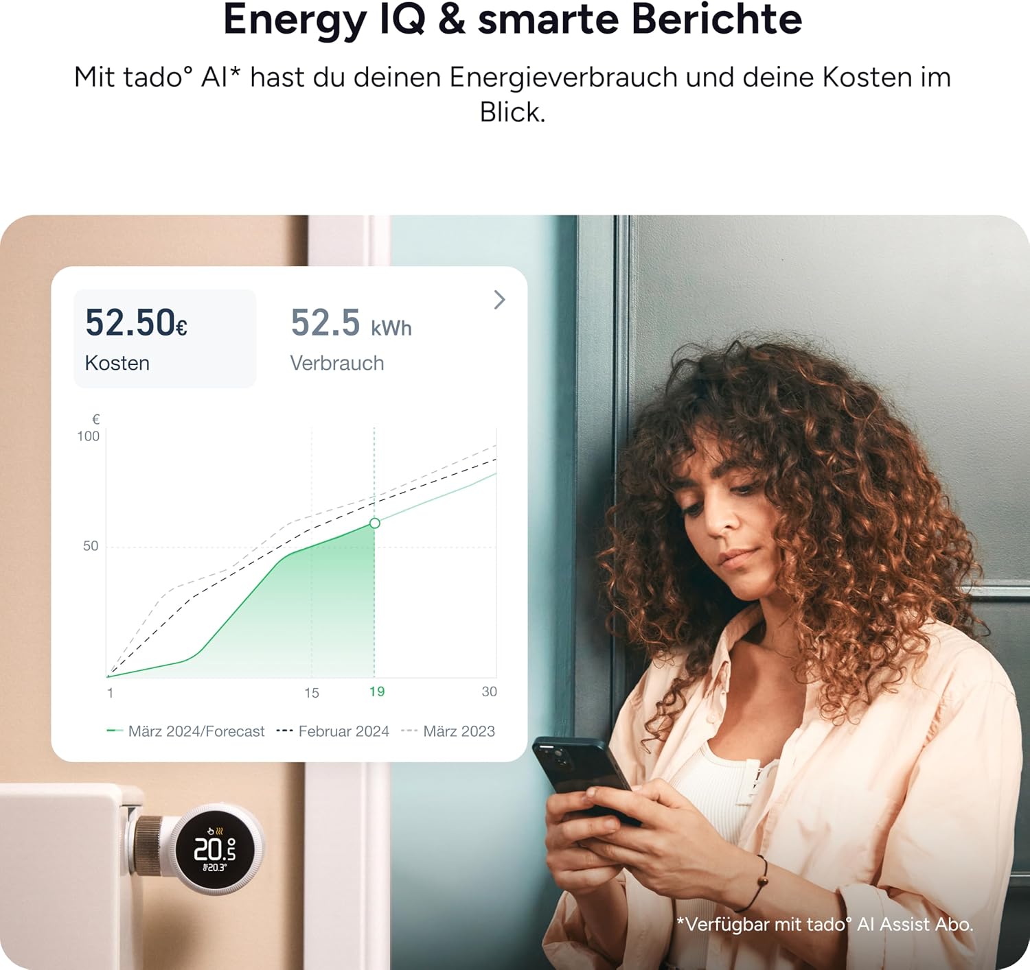 Thumbnail 5 de tado° Smartes Heizkörperthermostat X, Trio Pack – smarte Heizungssteuerung per App, Sprachassistent und DIY-Installation