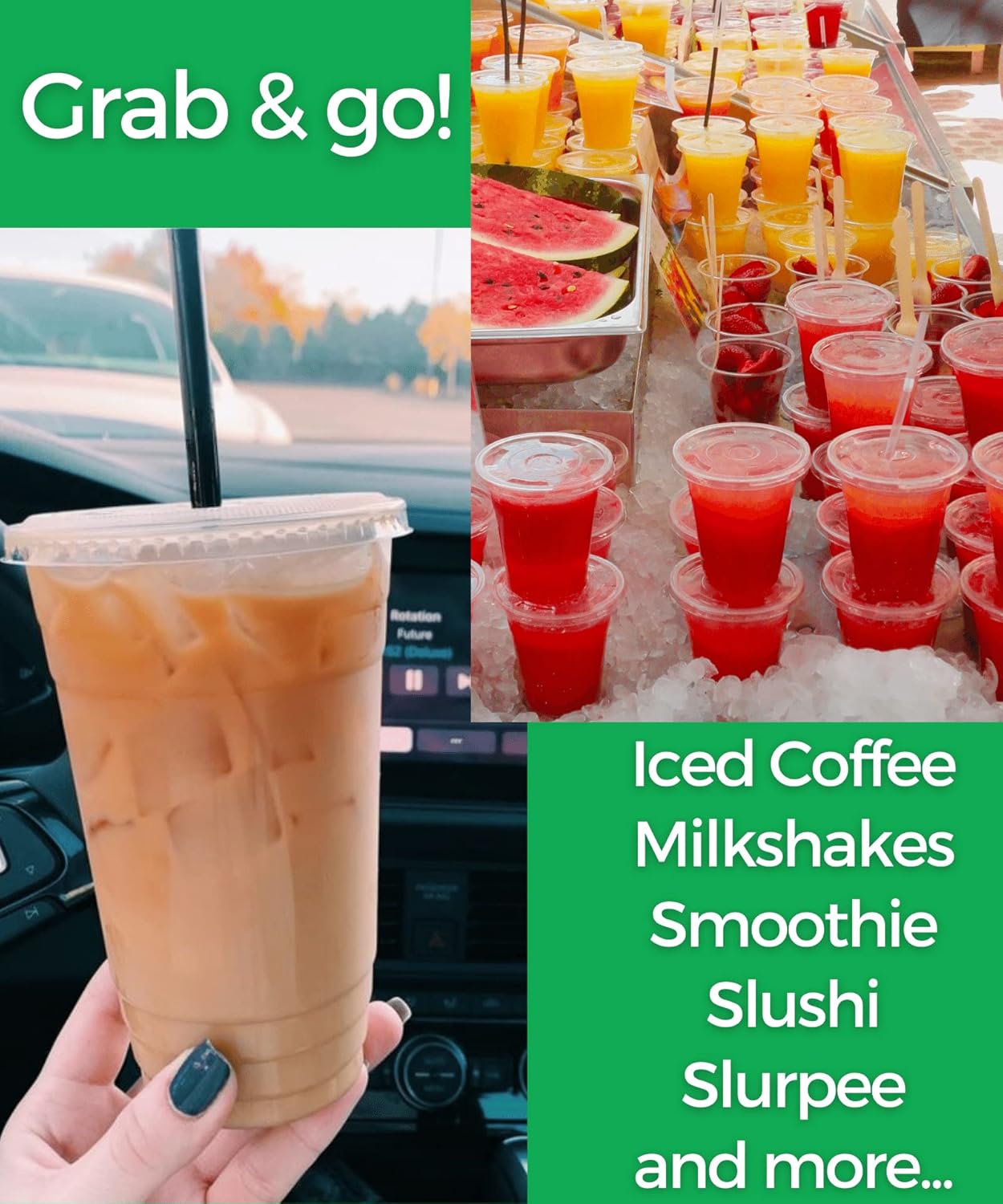 Thumbnail 3 de 20 oz Clear Plastic Cups 25 Sets 🥤