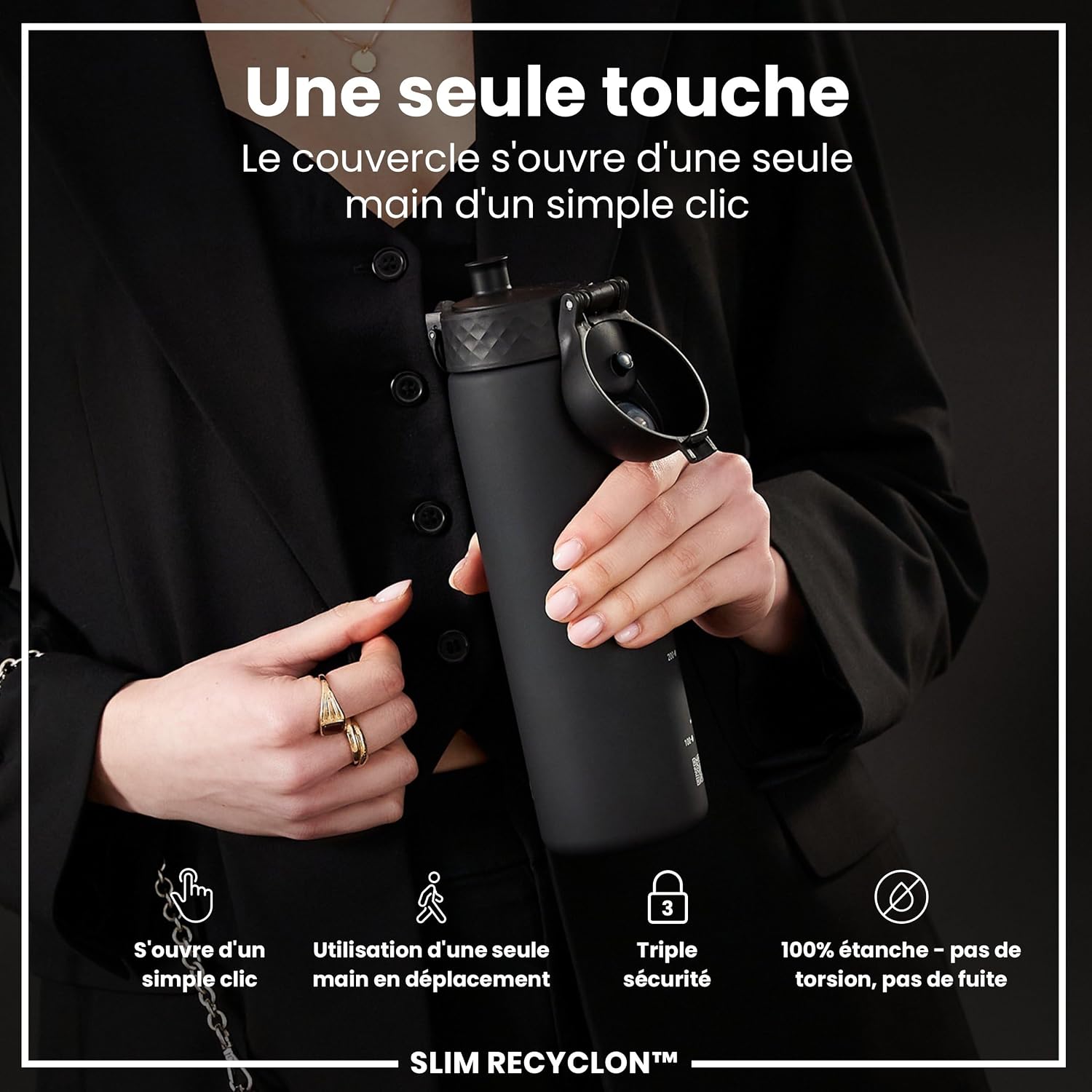 Detalle de Ion8 Gourde Paille 500 ml 🥤