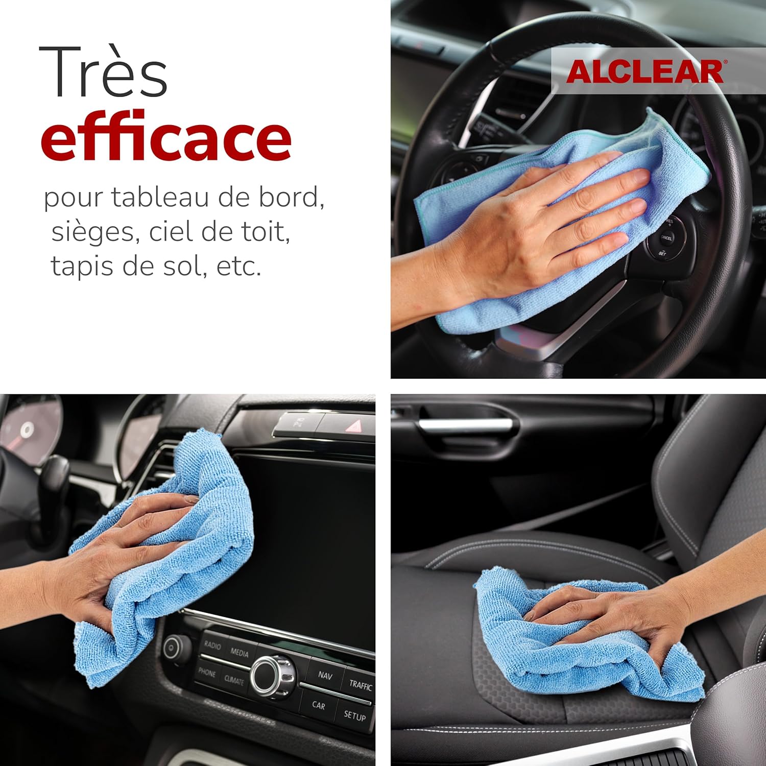 Thumbnail 5 de ALCLEAR 721IR Nettoyant intérieur en spray – soin doux pour tableau de bord, tissus et écrans de voiture