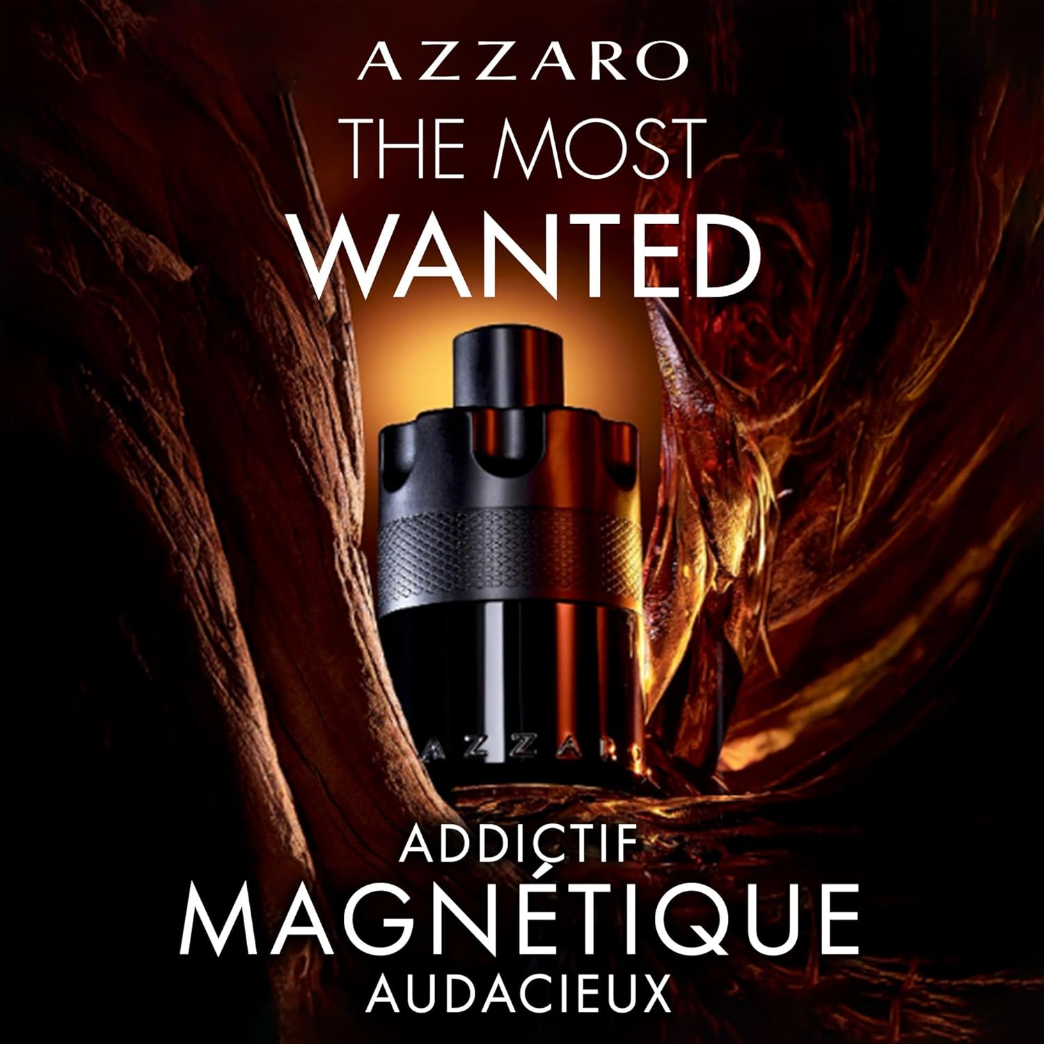 Detalle de Azzaro The Most Wanted Intense Homme Eau de Parfum Fougère Ambré Boisé – spray longue tenue