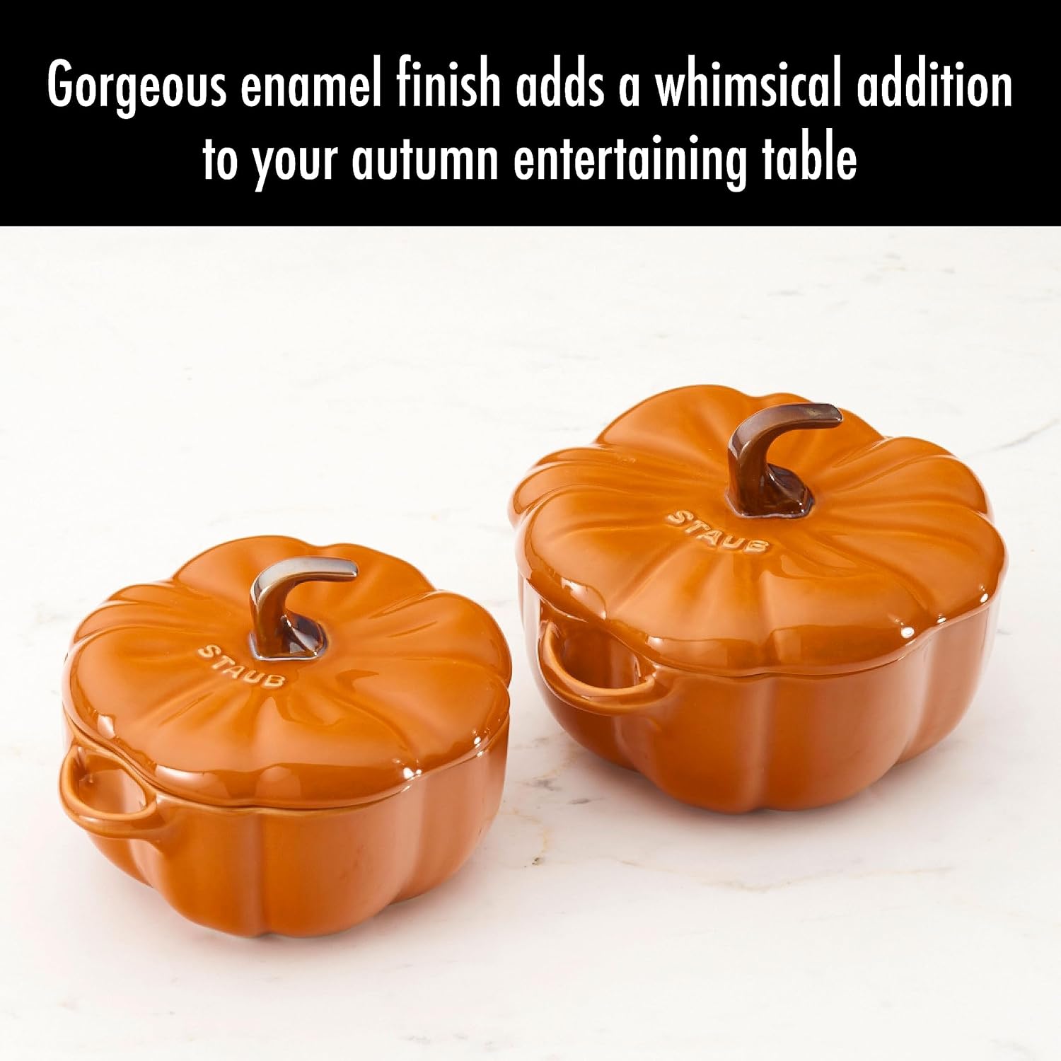 Thumbnail 3 de STAUB Ceramic Pumpkin Dish, 0.5-qt