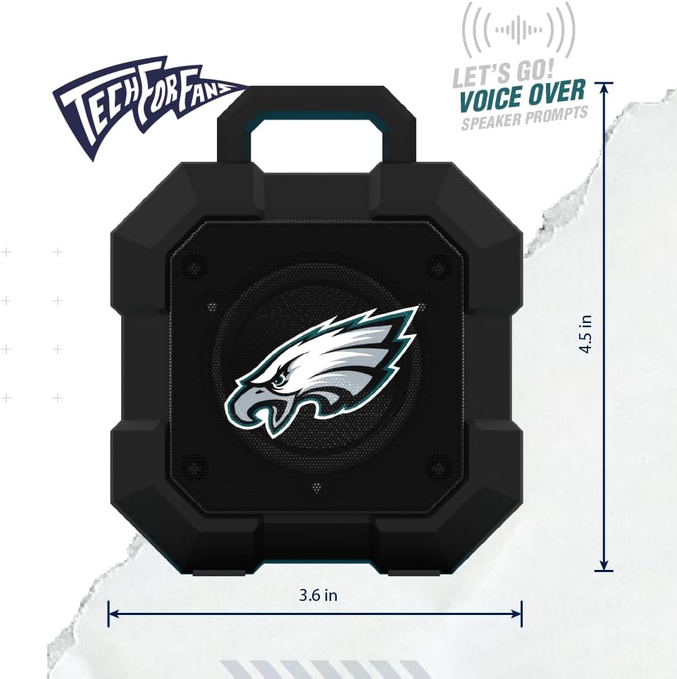 Detalle 2 de SOAR NFL Shockbox LED Wireless Bluetooth Speaker (IPX4, Bluetooth 5.0, over 5 hours play time)