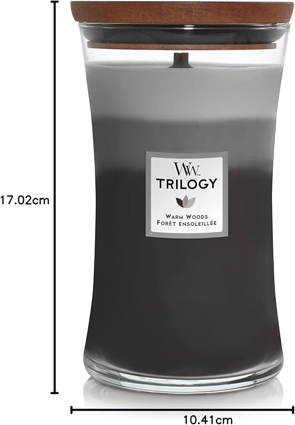 Thumbnail 5 de WoodWick Trilogy vela perfumada grande Maderas cálidas 🕯️