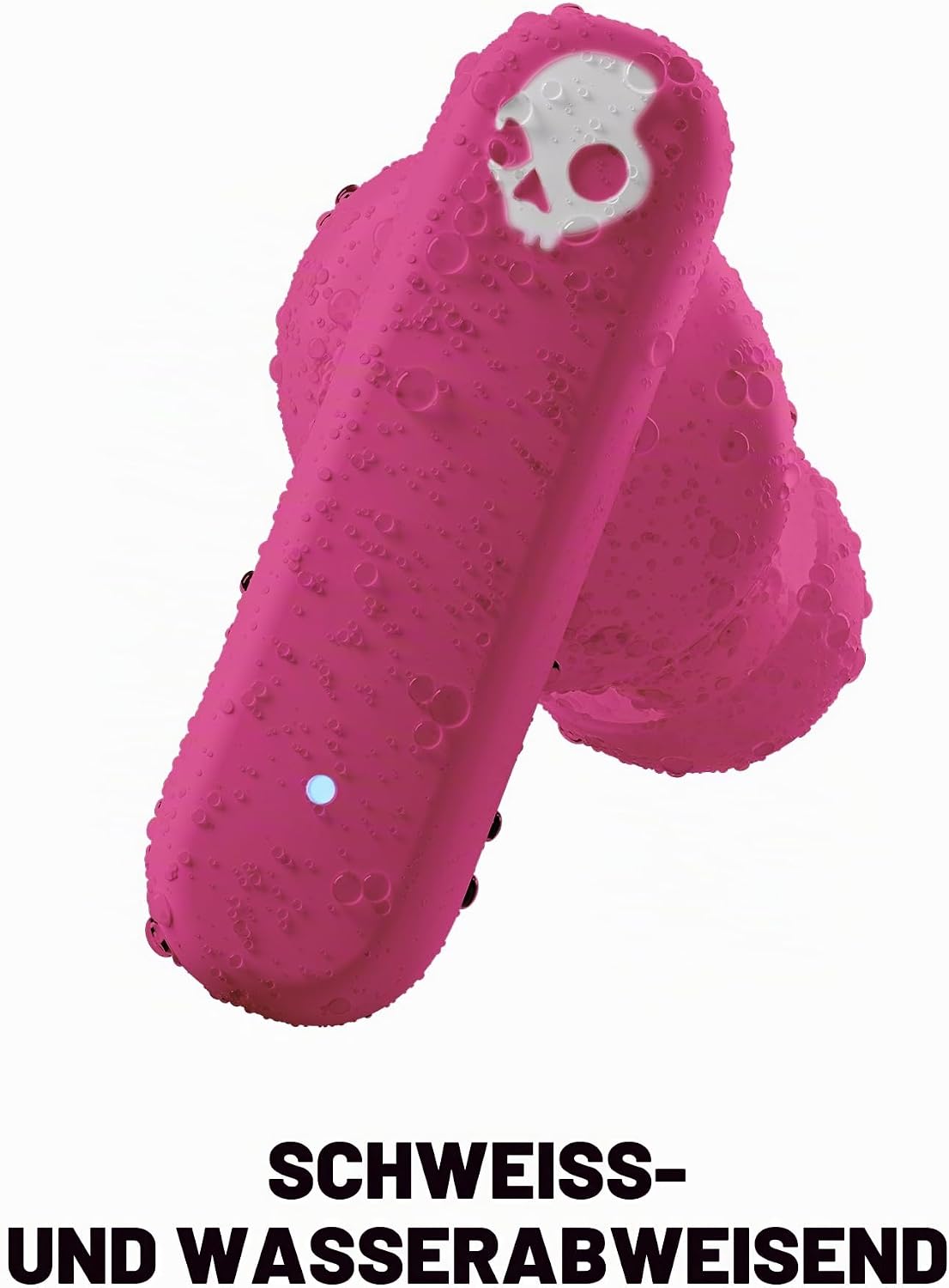 Detalle 2 de Skullcandy Smokin’ Buds Wireless Ohrhörer mit Bluetooth, IPX4 & bis zu 20 Stunden Akkulaufzeit (Rosa)