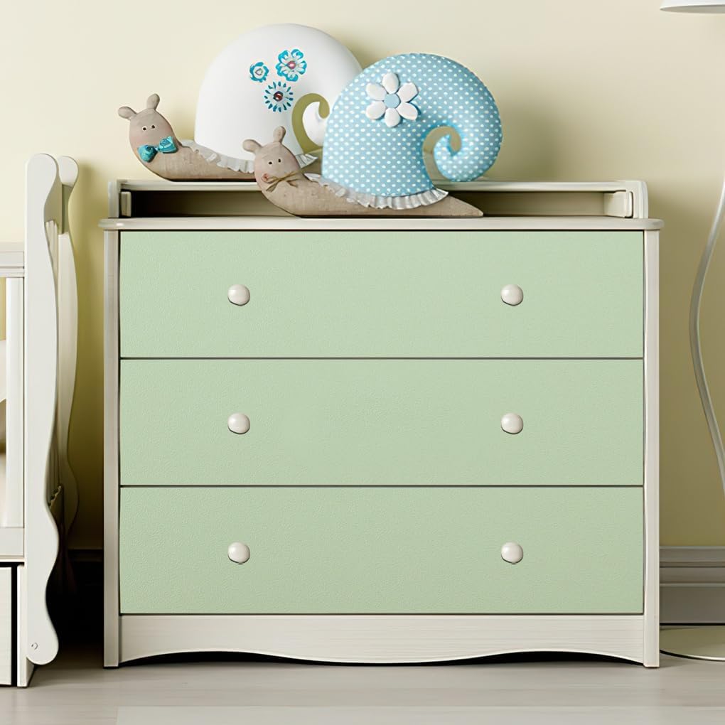 Detalle 2 de Arthome Matte Green Contact Paper: Peel-and-Stick Vinyl for Counters, Cabinets and Walls (43.5 x 1000 cm)