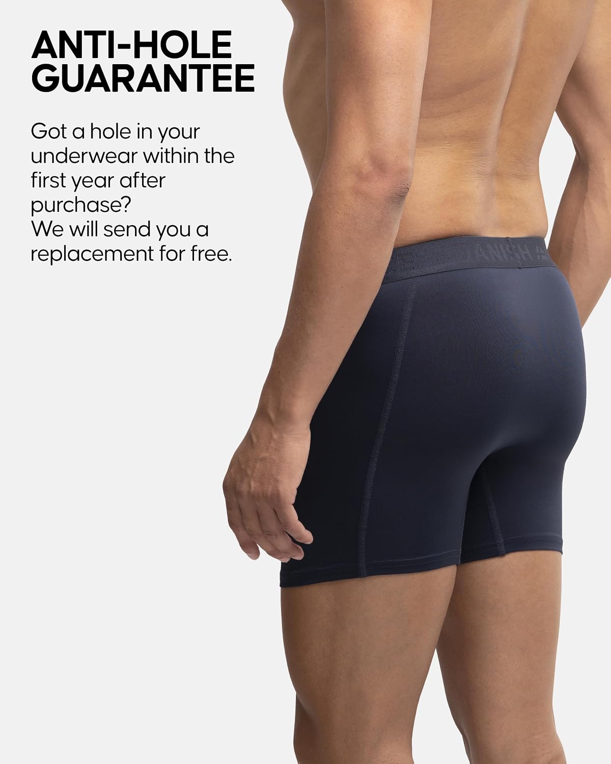 Thumbnail 3 de DANISH ENDURANCE Running Boxers Men – Anti-Chafing, Moisture-Wicking 3 Pack (Regular or Long Leg)