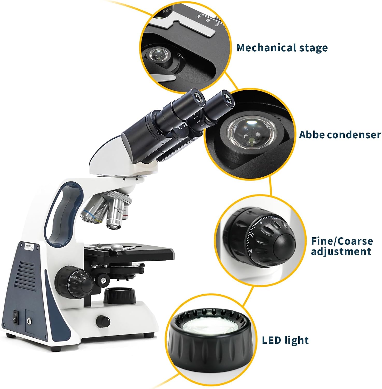 Thumbnail 2 de Swift SW400 Binocular Compound Microscope (40X-2500X) with Infinity Optical System