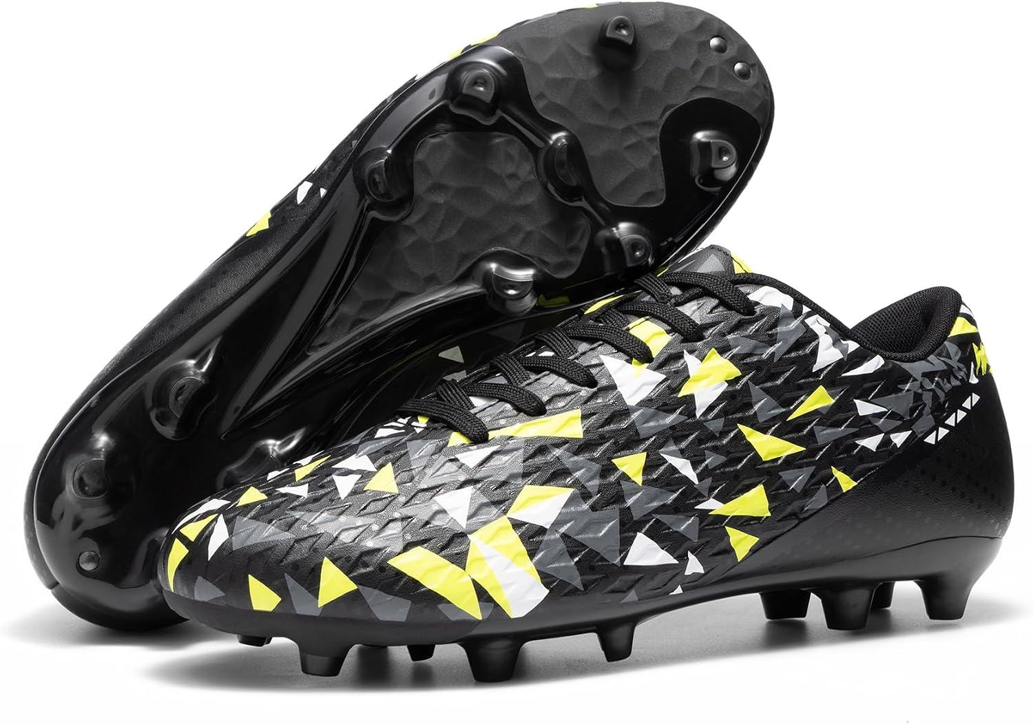 Detalle de DREAM PAIRS Men’s Soccer Cleats Lace-Up Firm Ground Athletic Shoes