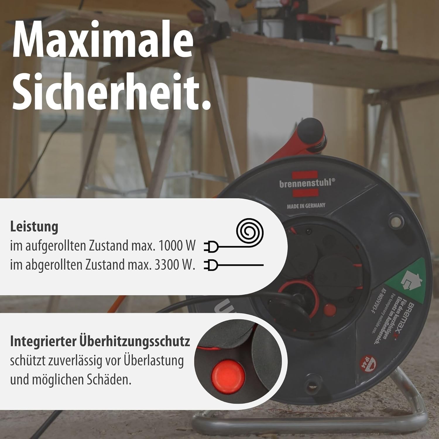 Thumbnail 4 de Brennenstuhl Garant V2 50m Kabeltrommel 🔌