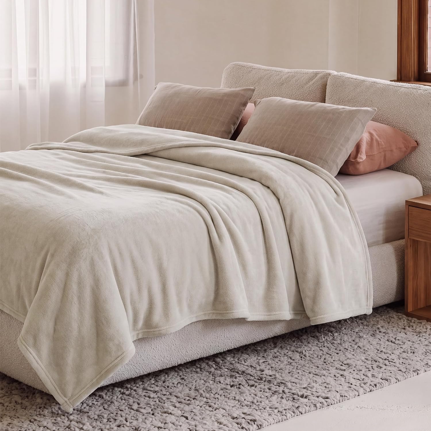 Thumbnail 1 de Bedsure Fleece Throw Blanket, King 108 x 90 in, Lightweight Polyester